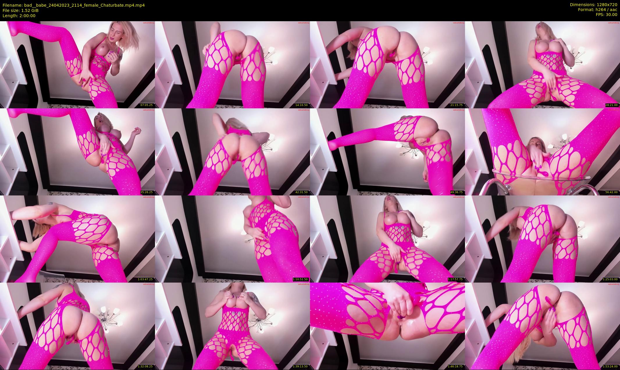 bad__babe — 120 minute Chaturbate female cam show recording, 720p, Apr 24, 2023