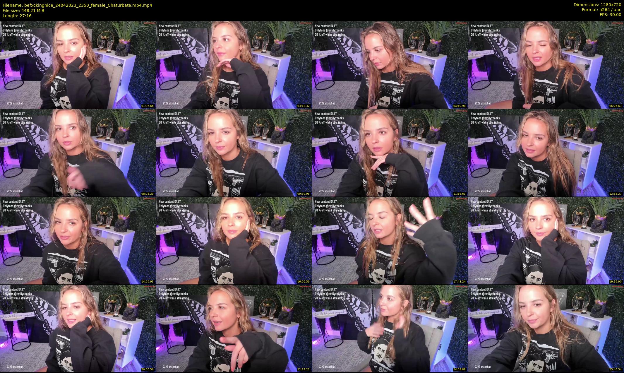 befxckingnice — 28 minute Chaturbate female cam show recording, 720p, Apr 24, 2023