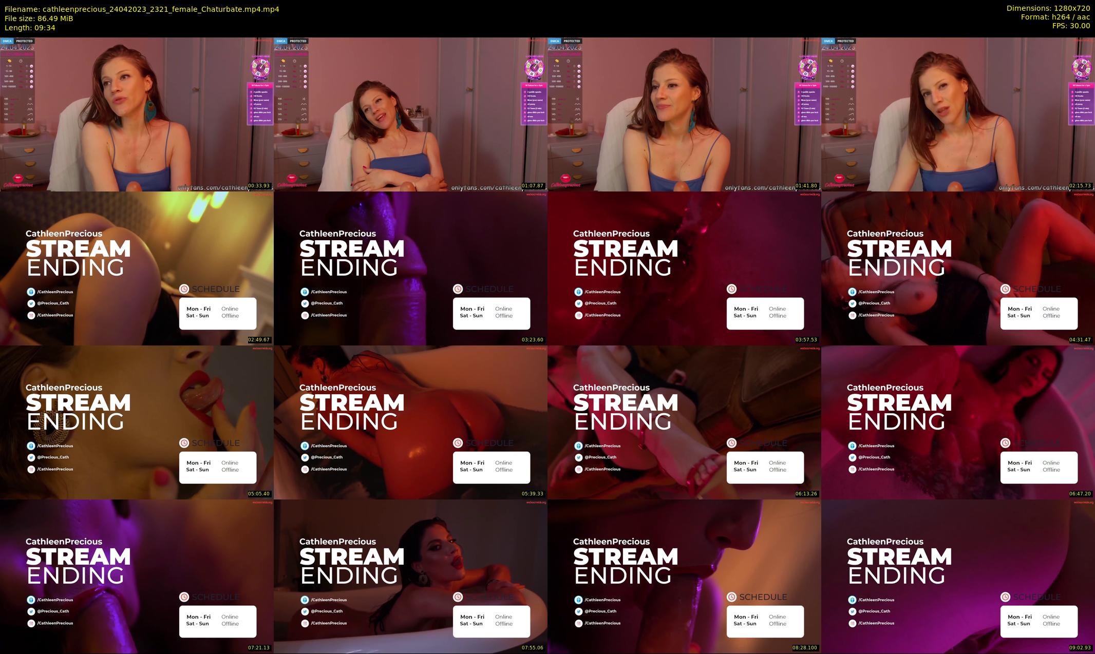 cathleenprecious — 10 minute Chaturbate female cam show recording, 720p, Apr 24, 2023