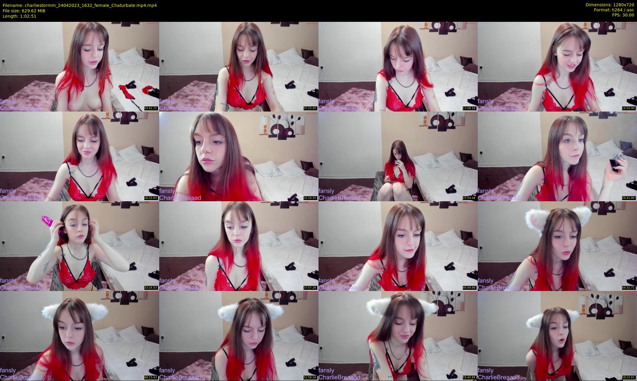 charliestormm — 63 minute Chaturbate female cam show recording, 720p, Apr 24, 2023
