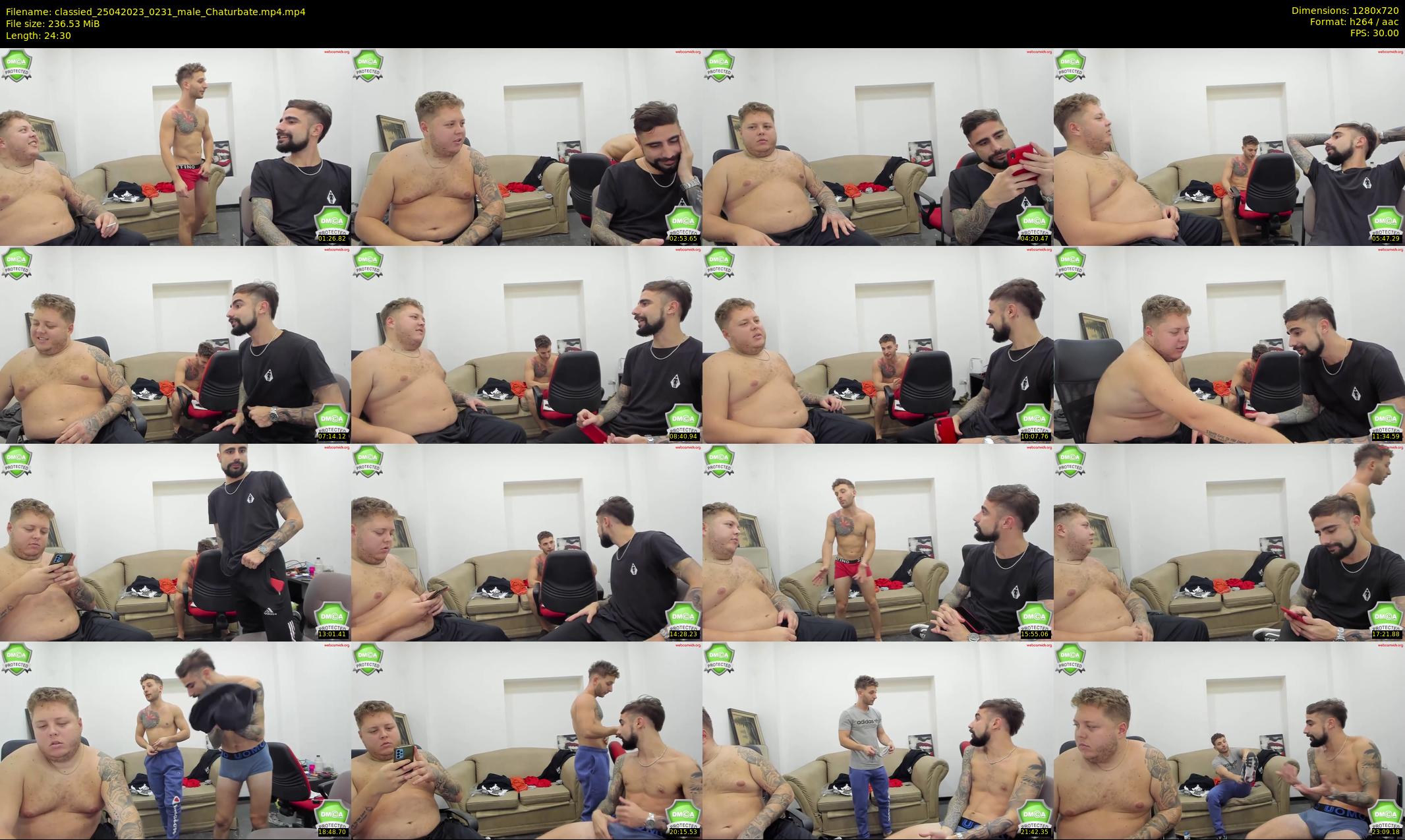 classied — 25 minute Chaturbate male cam show recording, 720p, Apr 25, 2023
