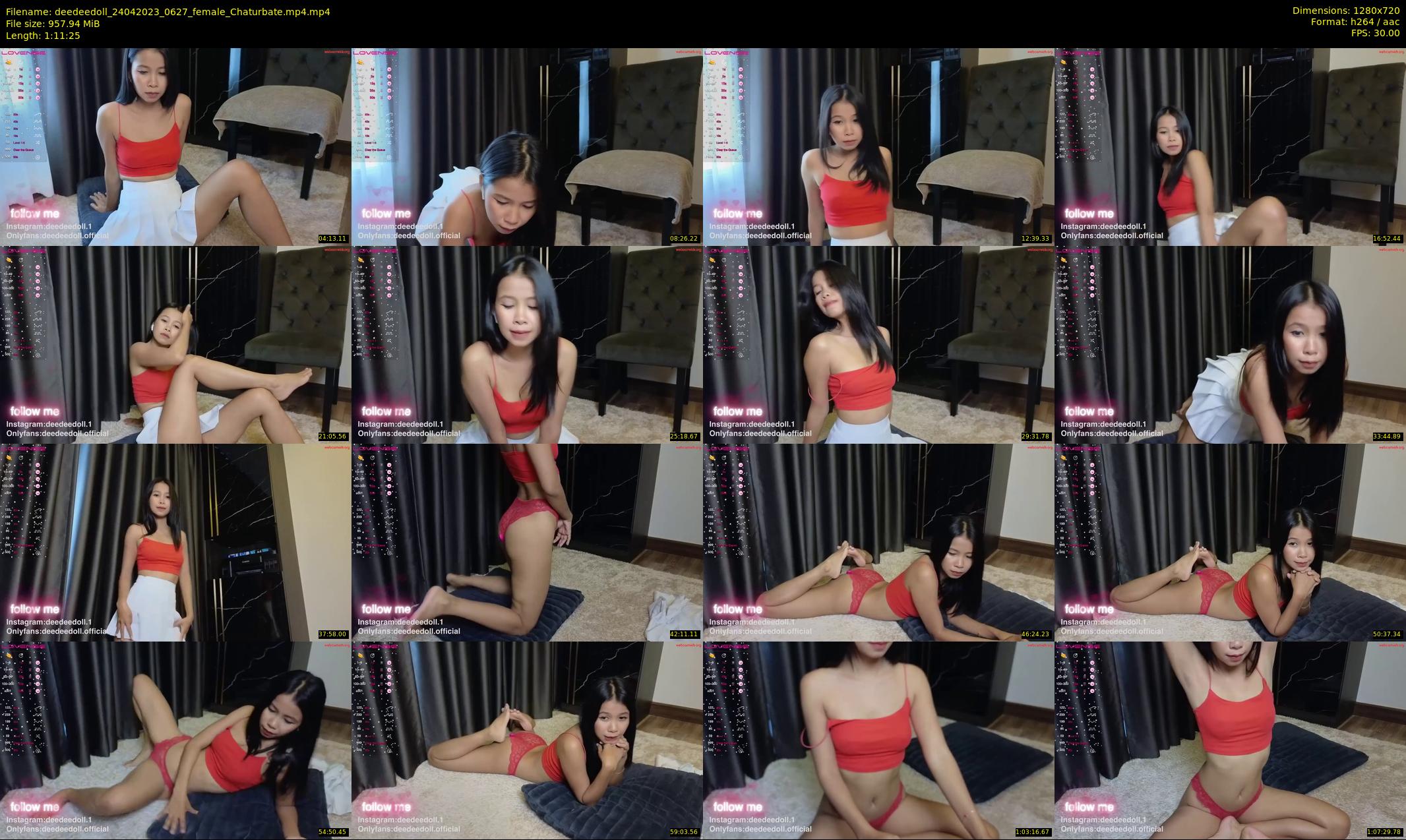 deedeedoll — 72 minute Chaturbate female cam show recording, 720p, Apr 24, 2023