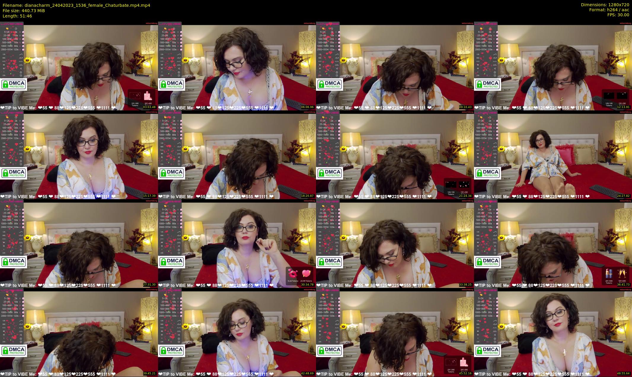 dianacharm — 52 minute Chaturbate female cam show recording, 720p, Apr 24, 2023