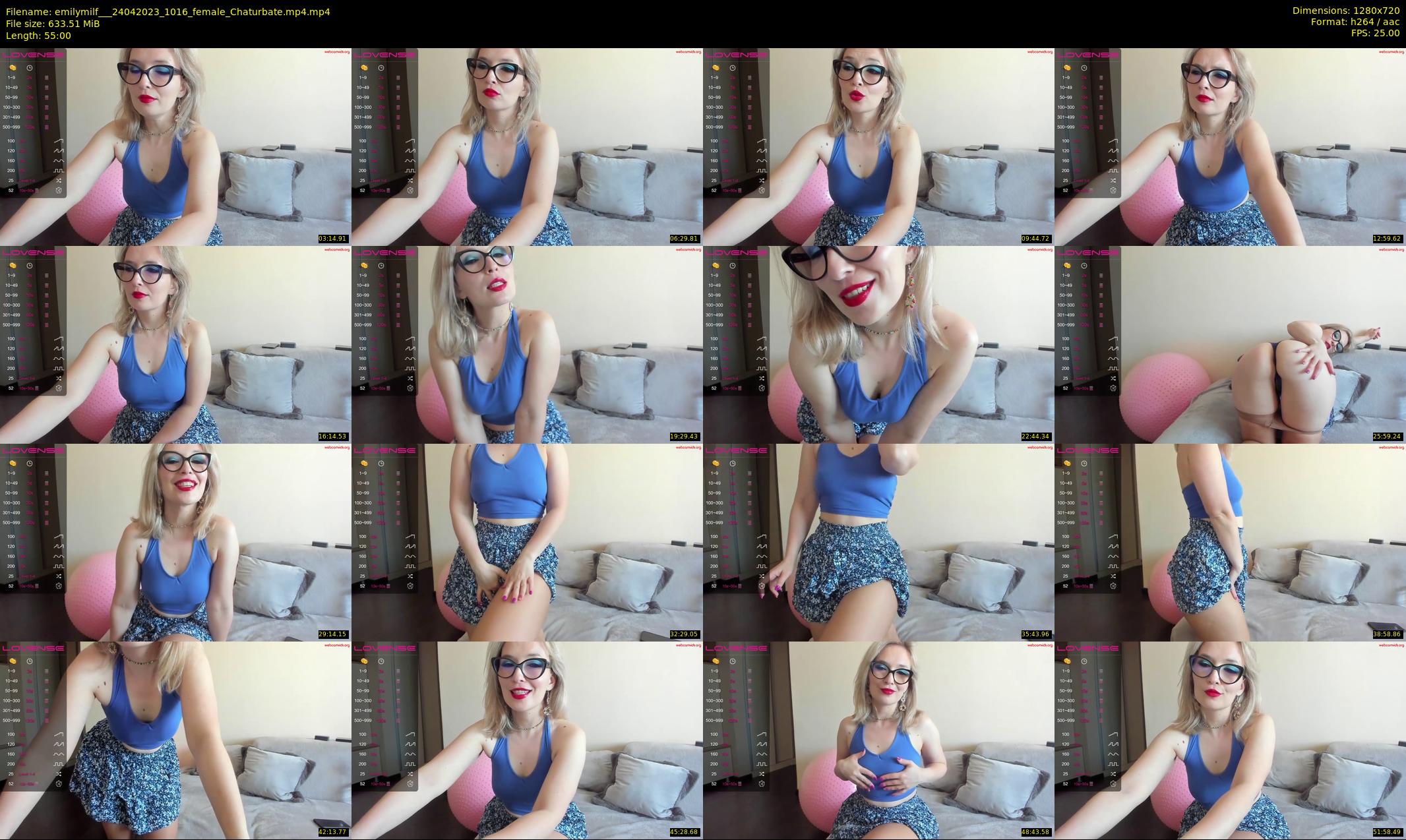 emilymilf__ — 55 minute Chaturbate female cam show recording, 720p, Apr 24, 2023