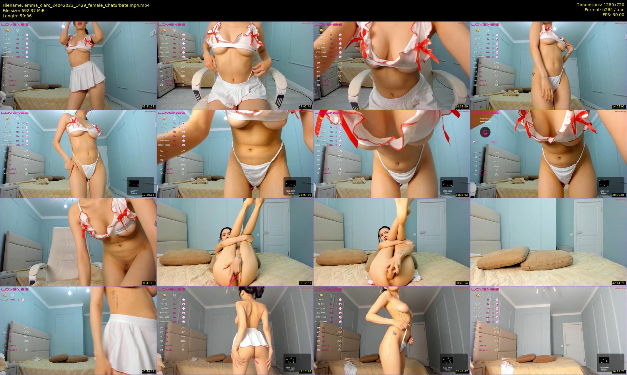 emma_clarc — 60 minute Chaturbate female cam show recording, 720p, Apr 24, 2023