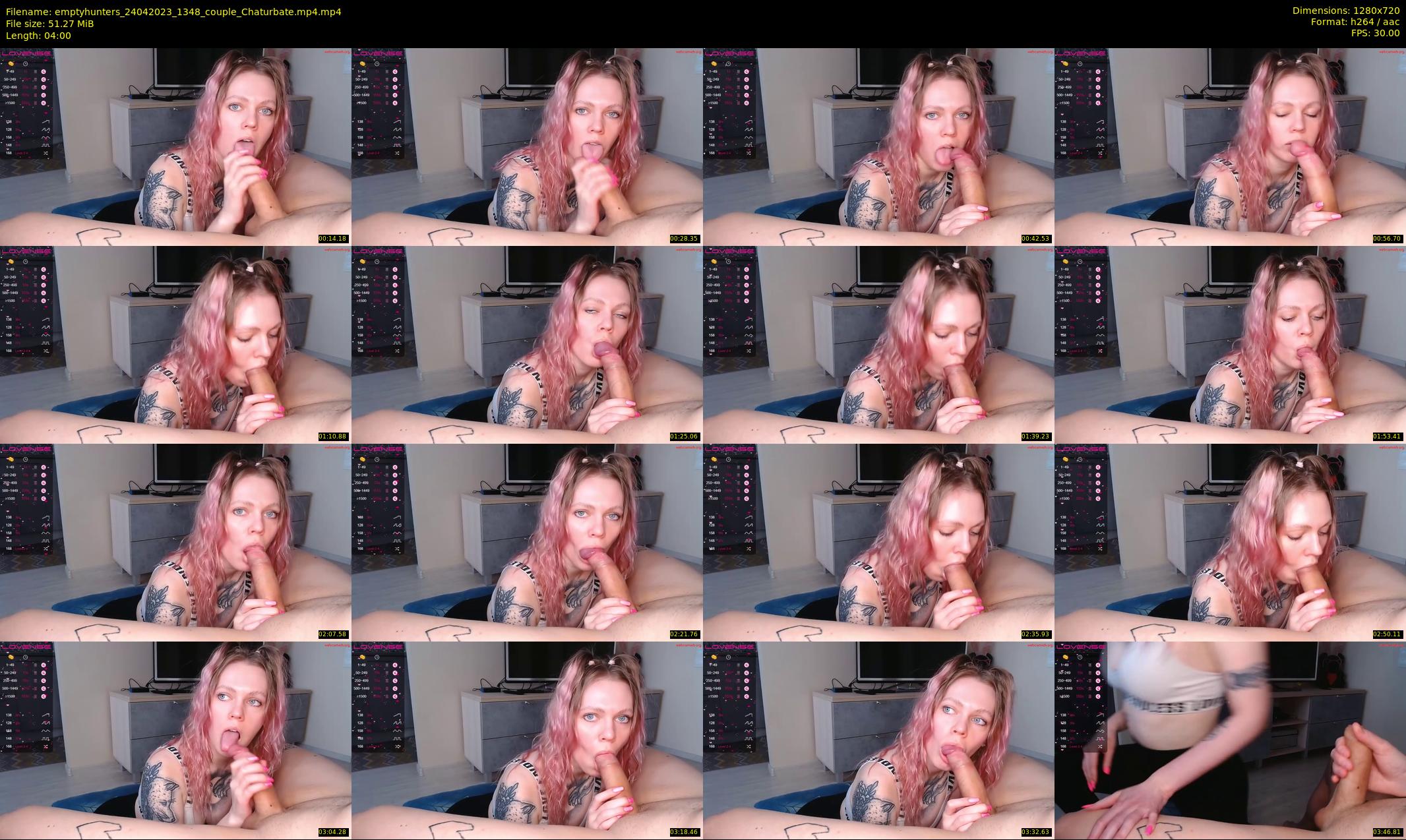 emptyhunters — 4 minute Chaturbate couple cam show recording, 720p, Apr 24, 2023