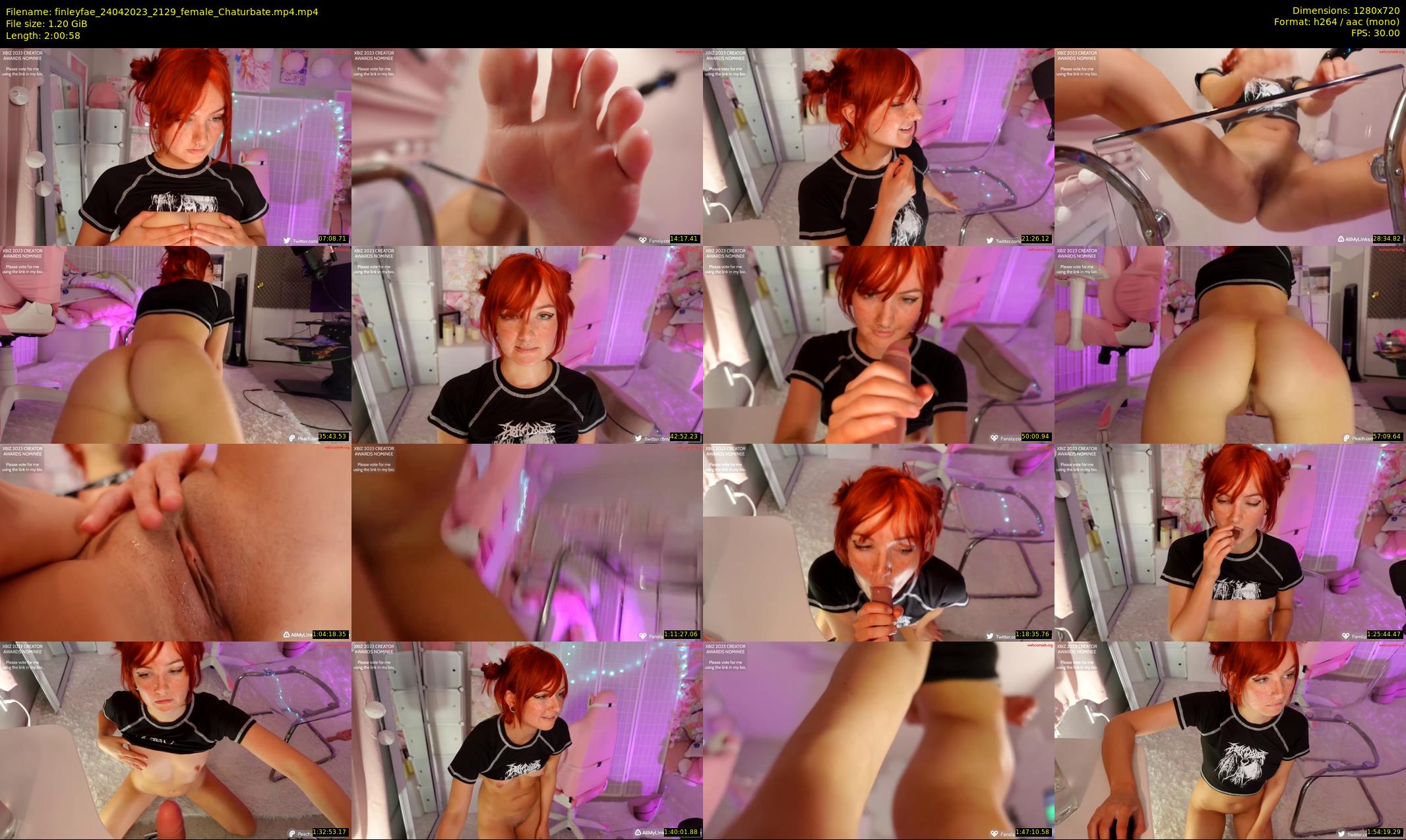 finleyfae — 121 minute Chaturbate female cam show recording, 720p, Apr 24, 2023