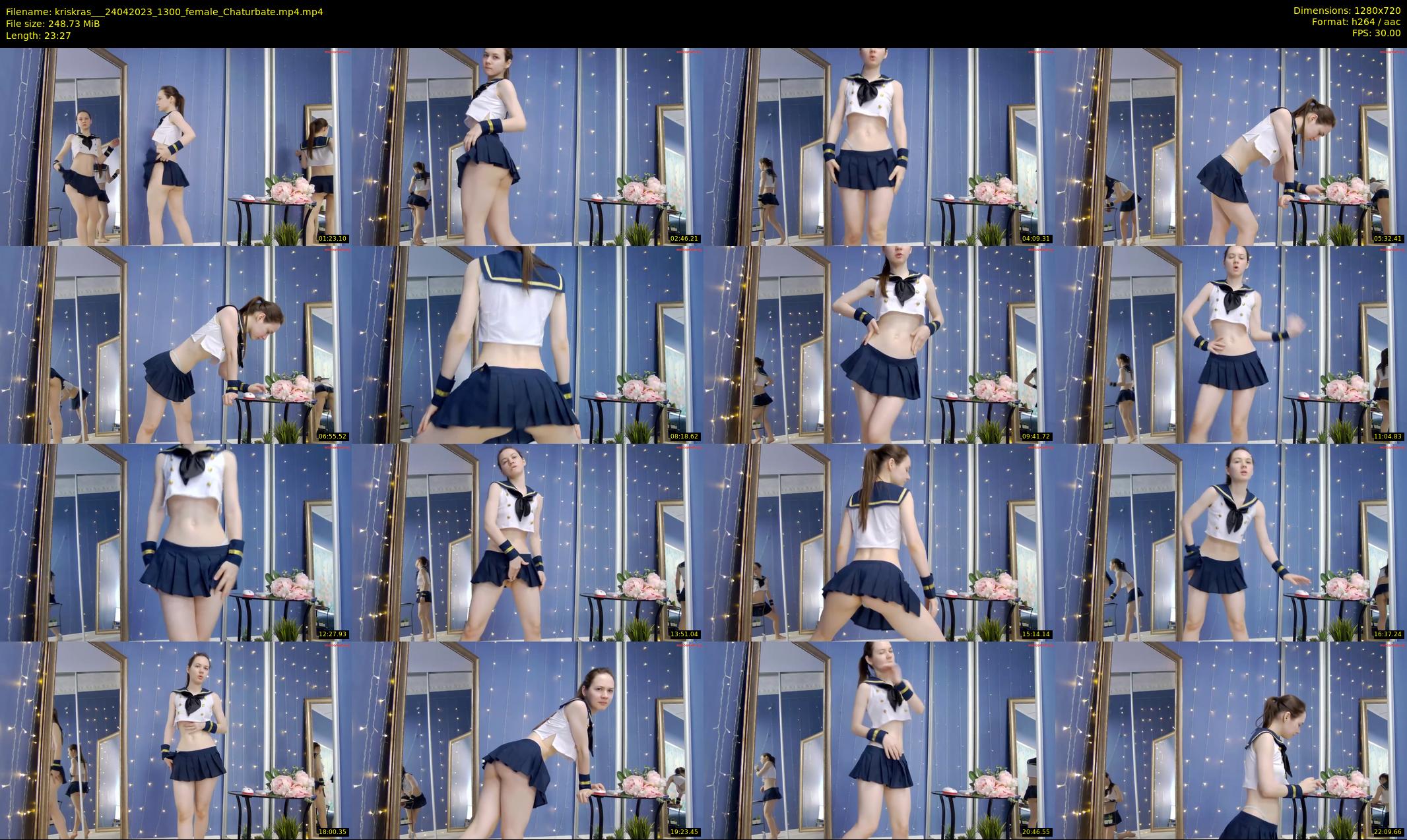kriskras__ — 24 minute Chaturbate female cam show recording, 720p, Apr 24, 2023