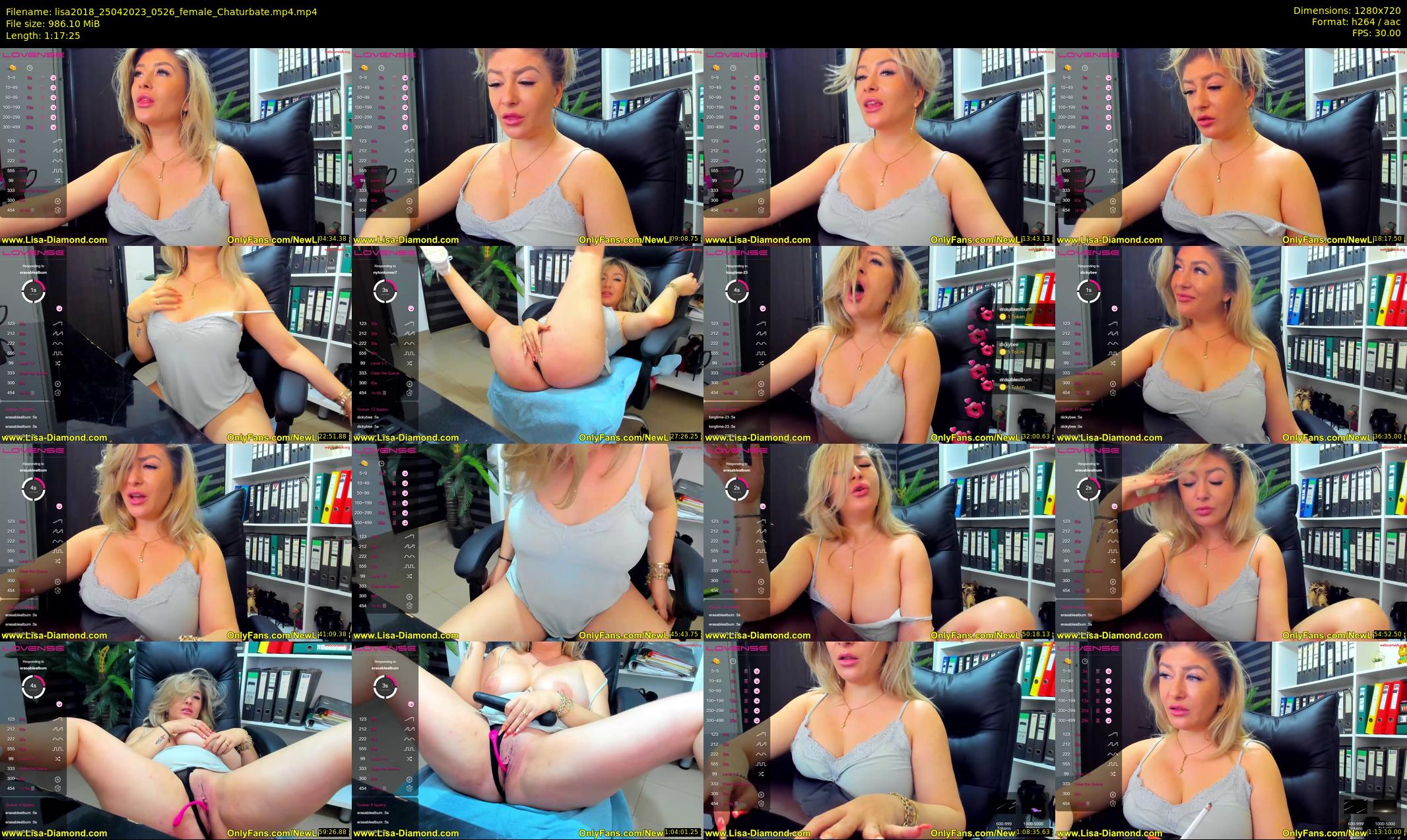 lisa2018 — 78 minute Chaturbate female cam show recording, 720p, Apr 25, 2023
