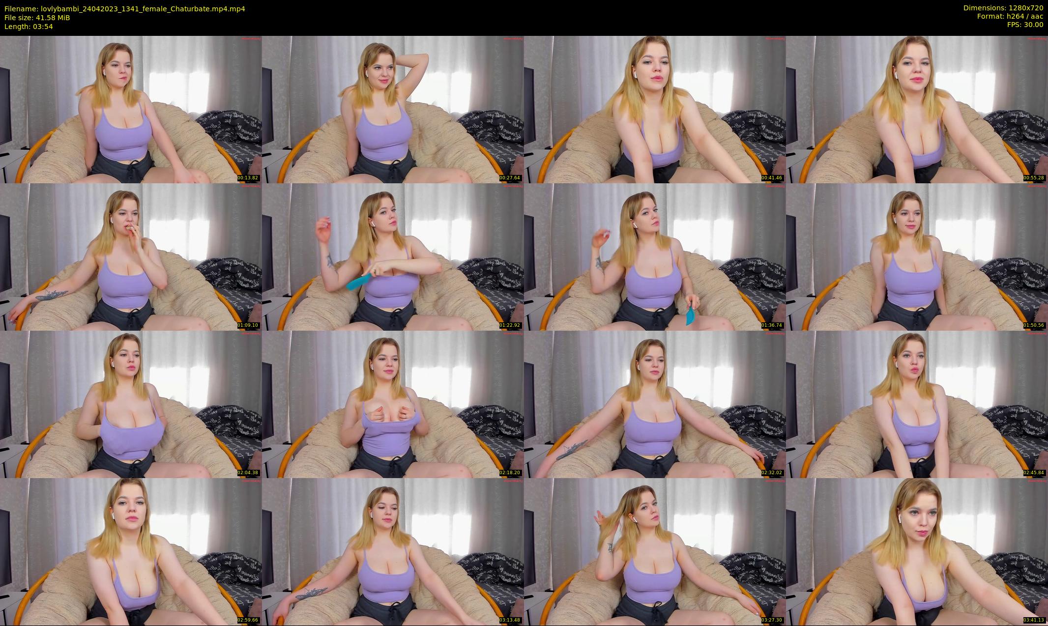 lovlybambi — 4 minute Chaturbate female cam show recording, 720p, Apr 24, 2023