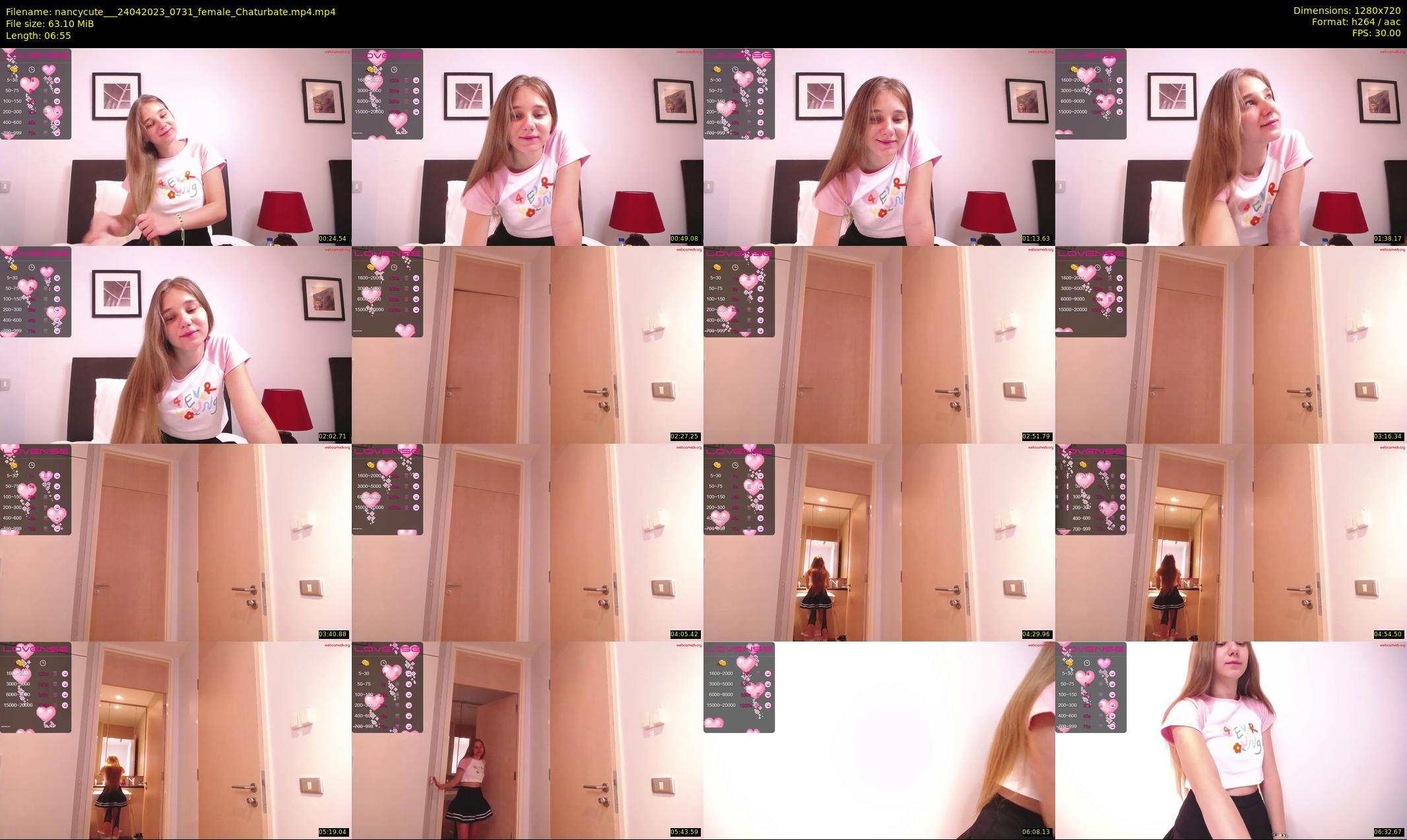 nancycute__ — 7 minute Chaturbate female cam show recording, 720p, Apr 24, 2023