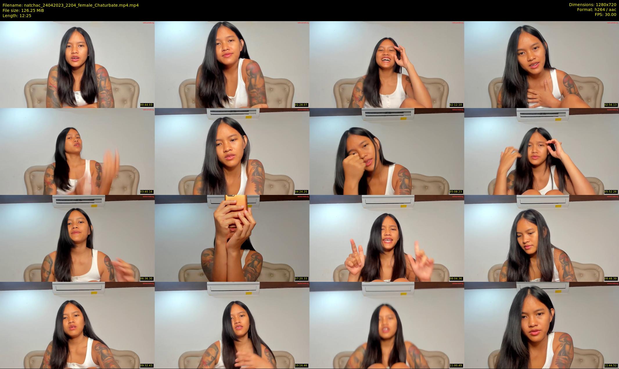 natchac — 13 minute Chaturbate female cam show recording, 720p, Apr 24, 2023
