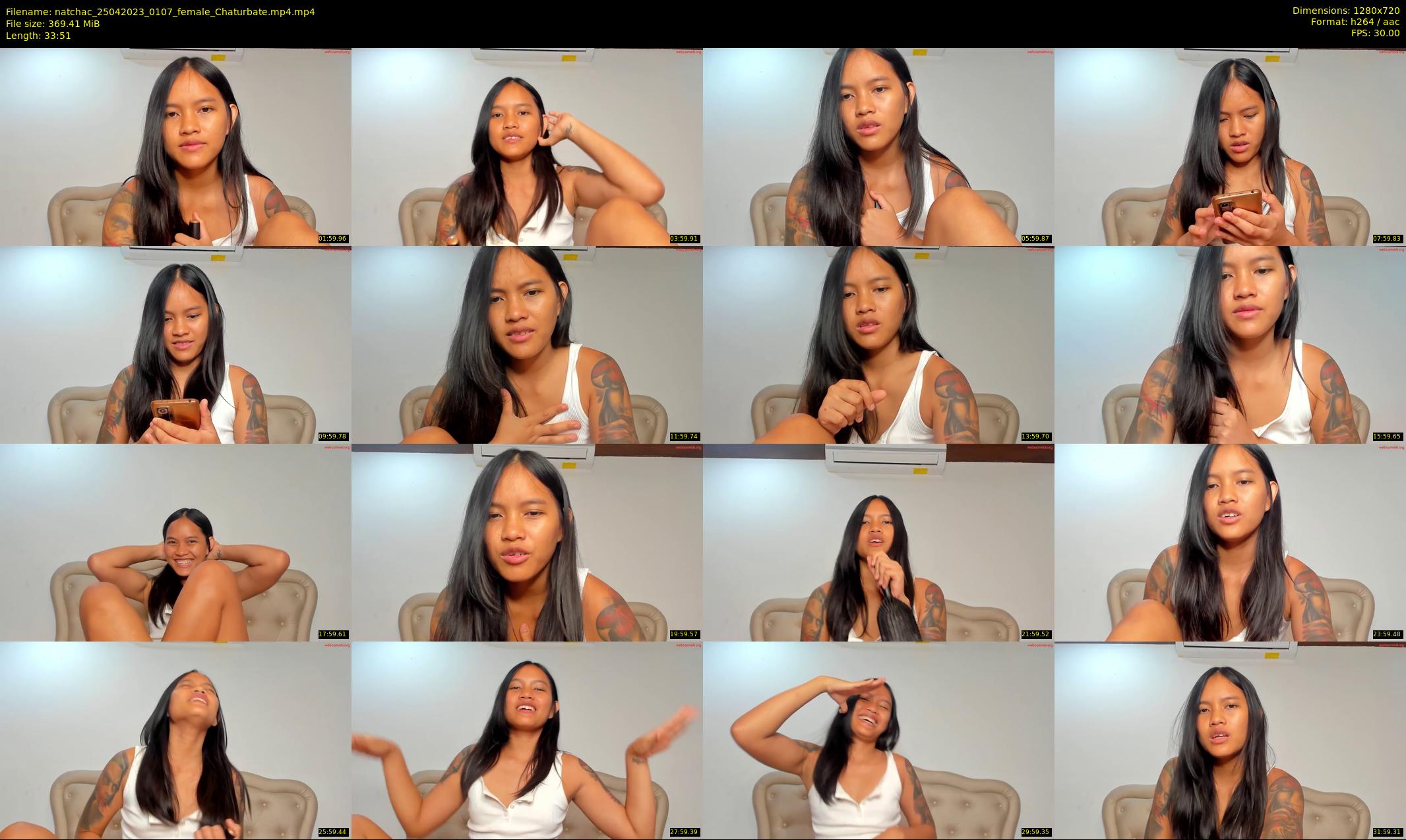natchac — 34 minute Chaturbate female cam show recording, 720p, Apr 25, 2023