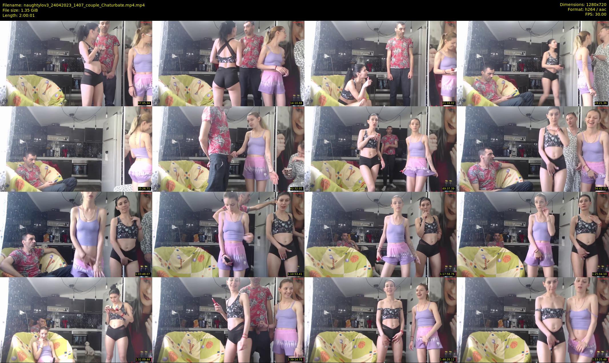 naughtylov3 — 121 minute Chaturbate couple cam show recording, 720p, Apr 24, 2023