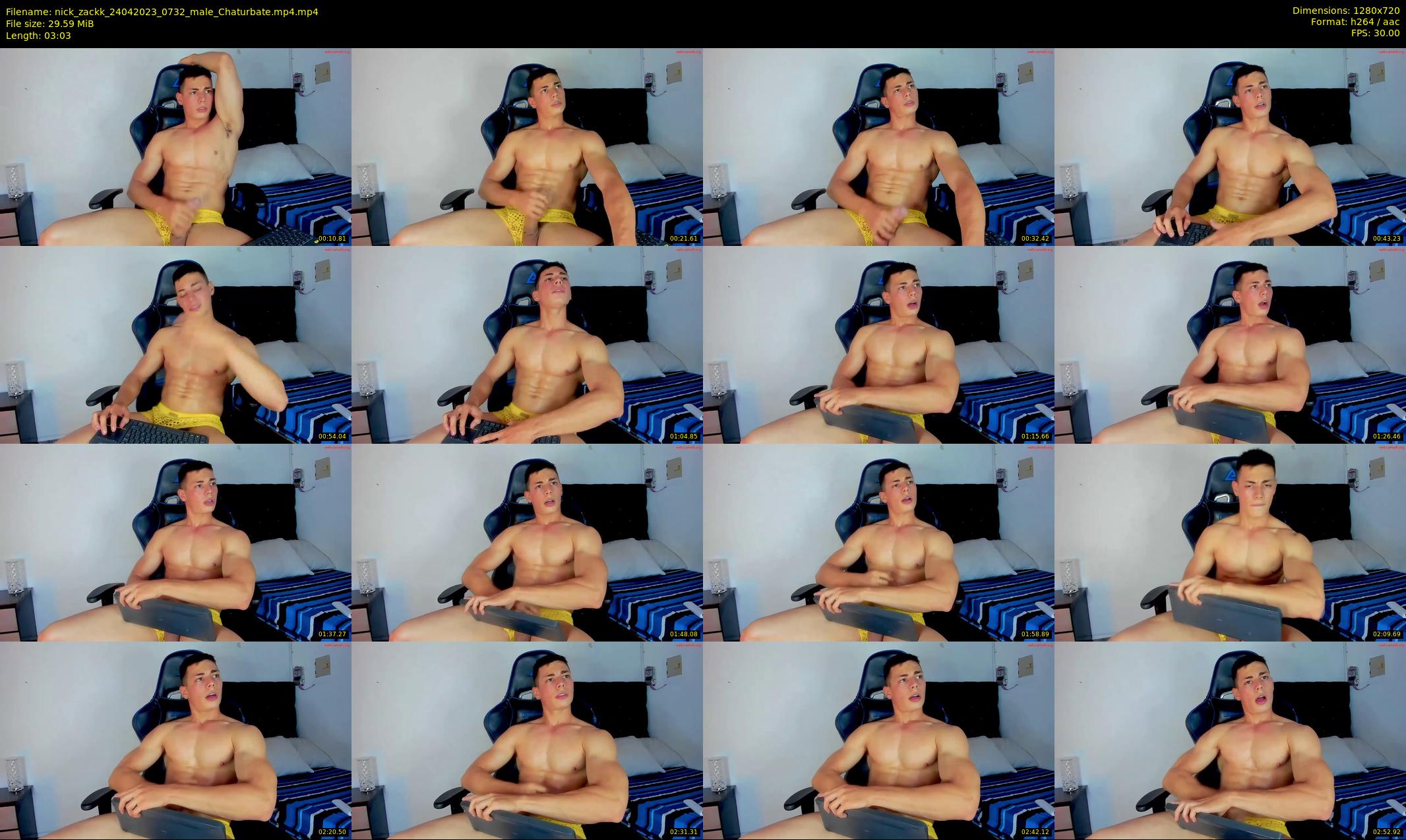 nick_zackk — 4 minute Chaturbate male cam show recording, 720p, Apr 24, 2023