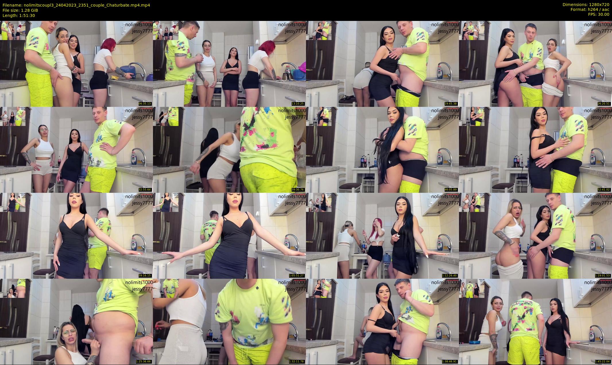 nolimitscoupl3 — 112 minute Chaturbate couple cam show recording, 720p, Apr 24, 2023