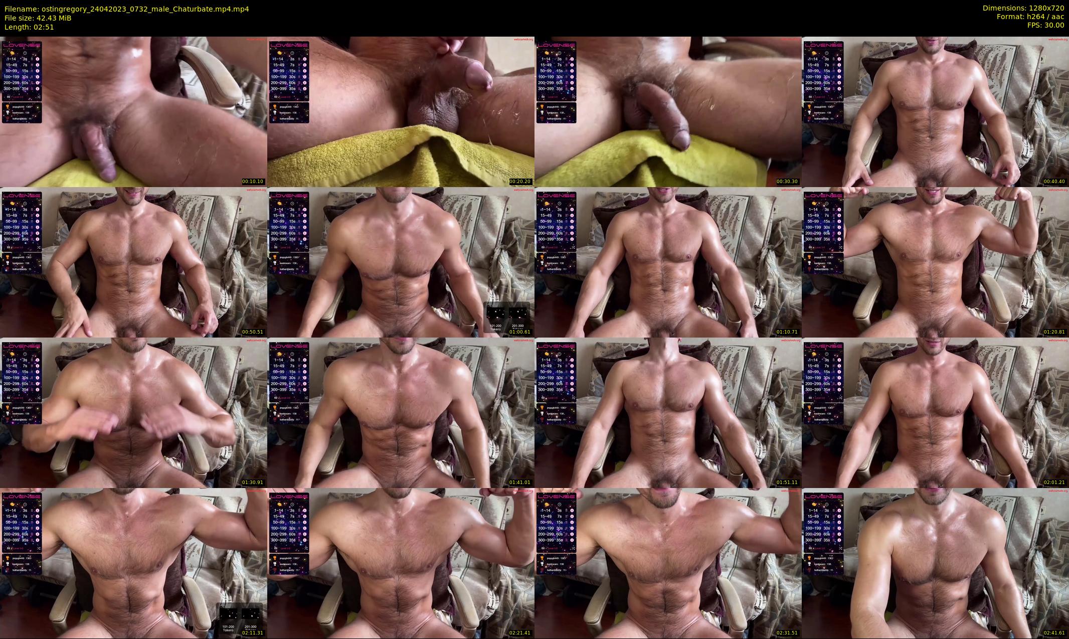 ostingregory — 3 minute Chaturbate male cam show recording, 720p, Apr 24, 2023