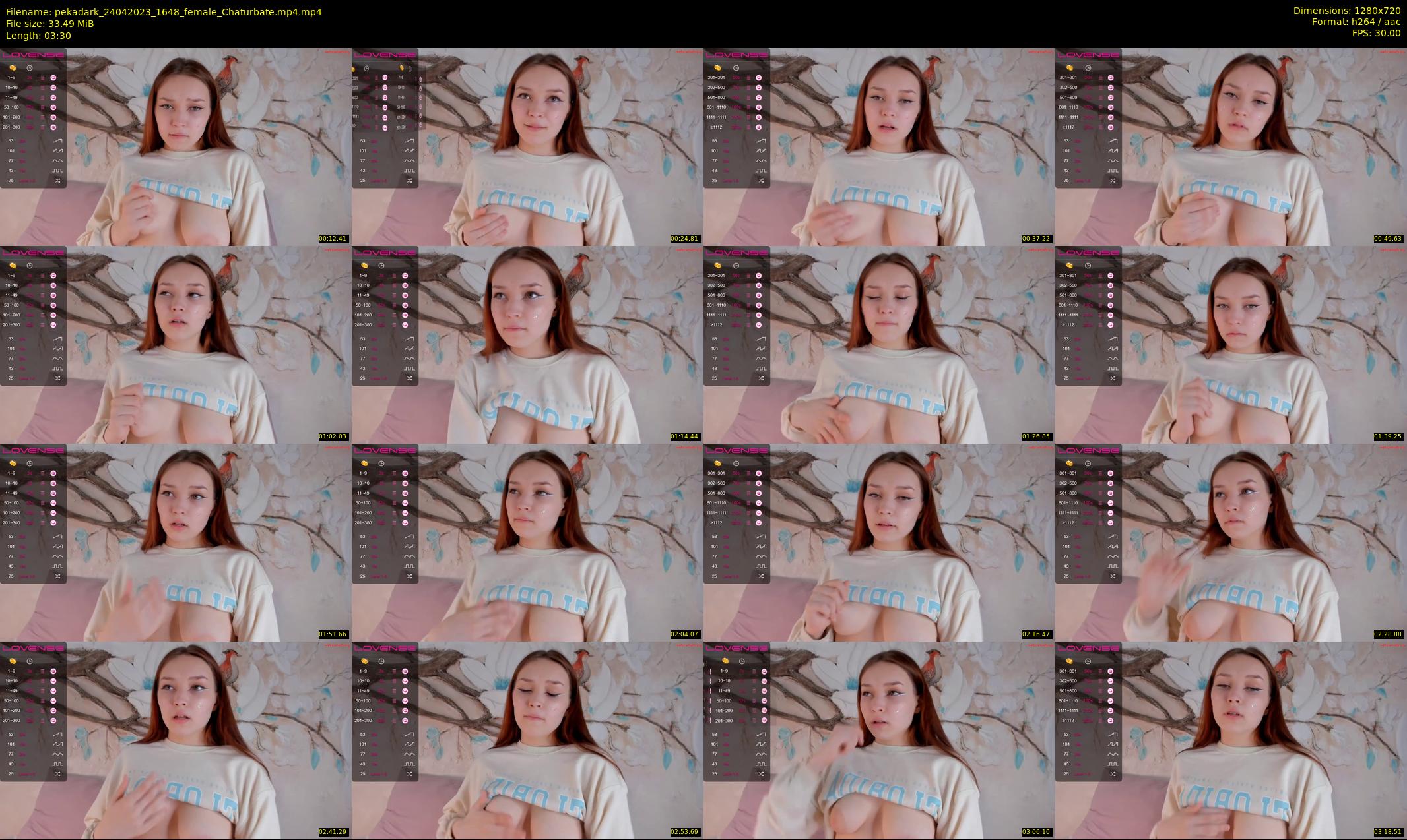 pekadark — 4 minute Chaturbate female cam show recording, 720p, Apr 24, 2023