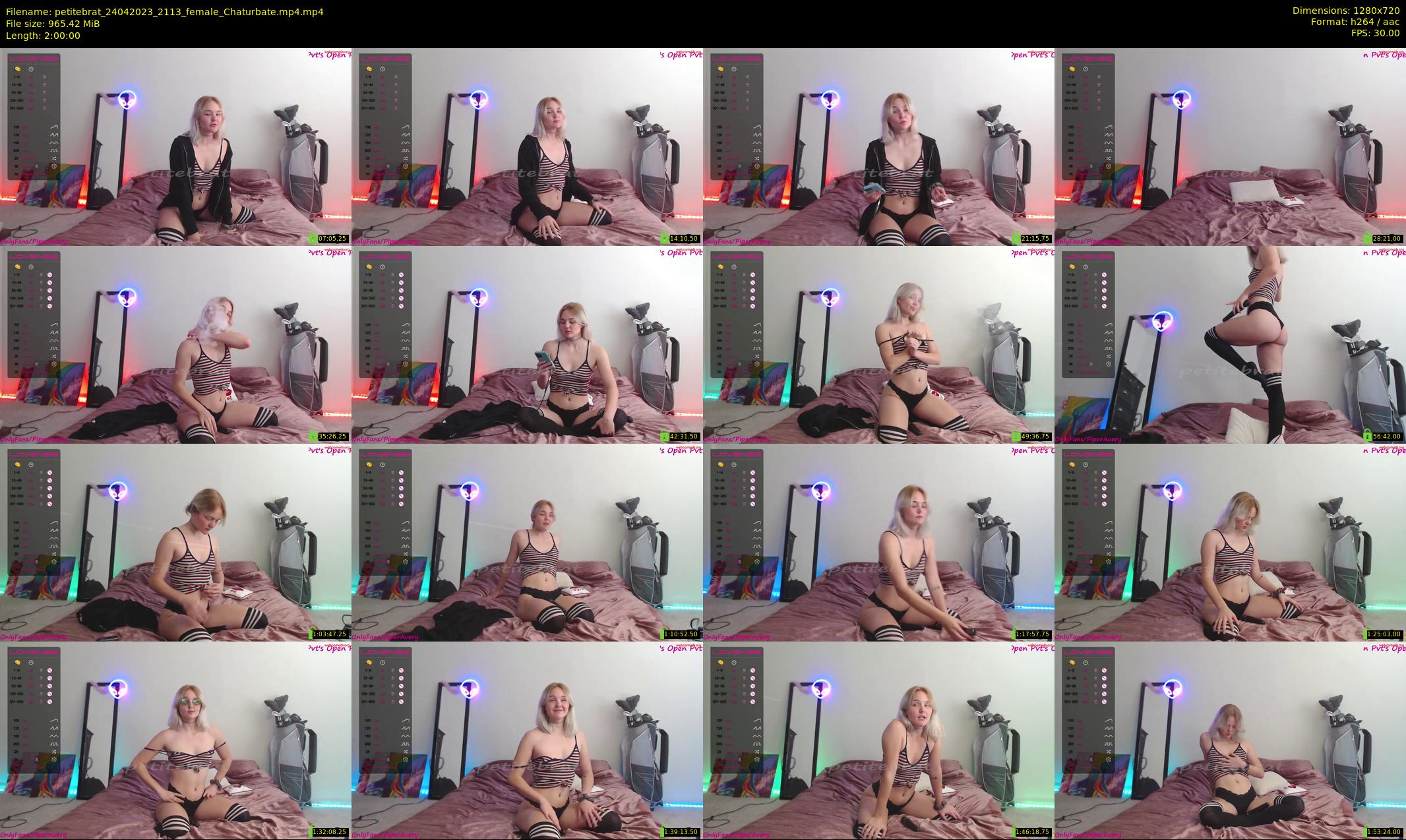 petitebrat — 120 minute Chaturbate female cam show recording, 720p, Apr 24, 2023