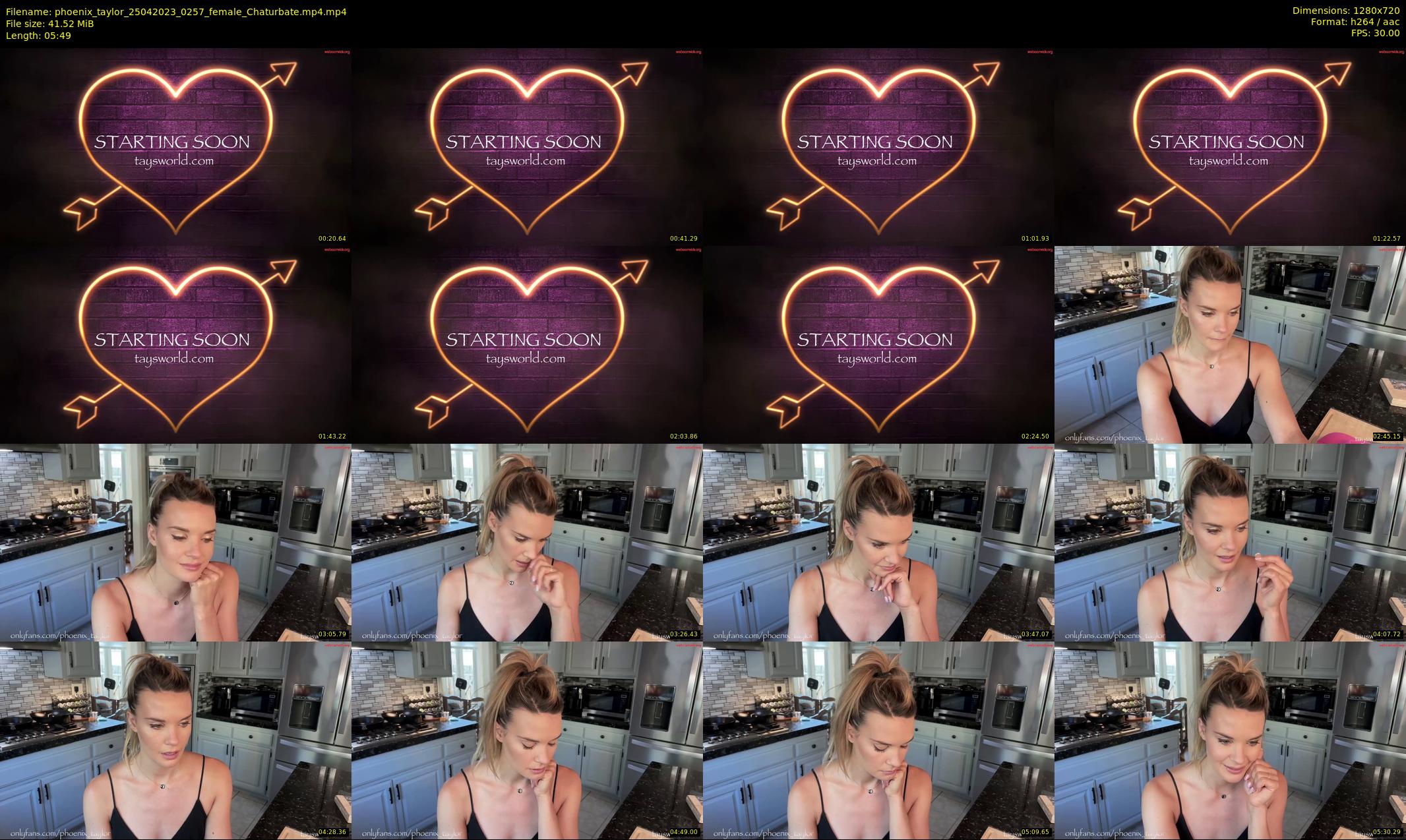 phoenix_taylor — 6 minute Chaturbate female cam show recording, 720p, Apr 25, 2023