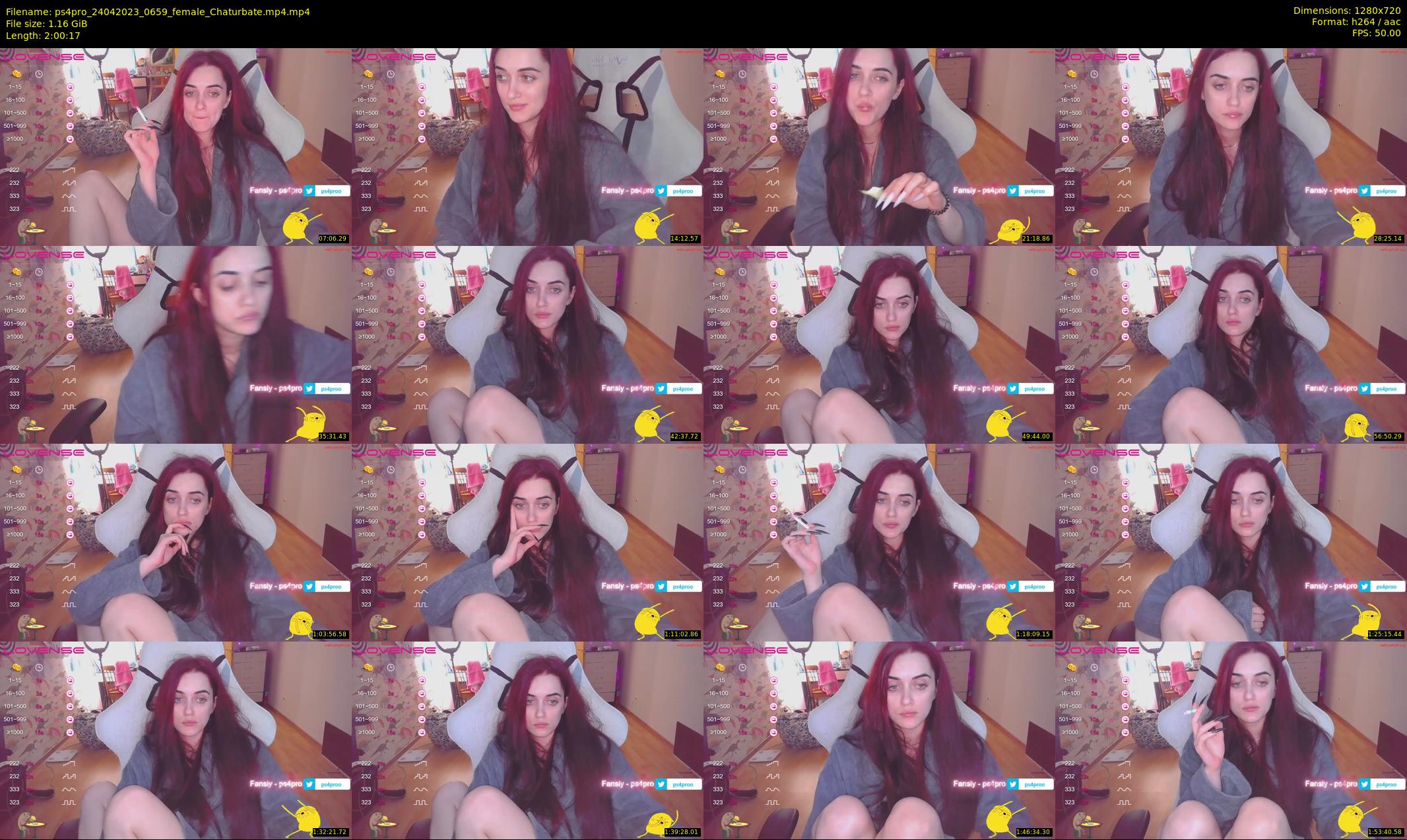 ps4pro — 121 minute Chaturbate female cam show recording, 720p, Apr 24, 2023