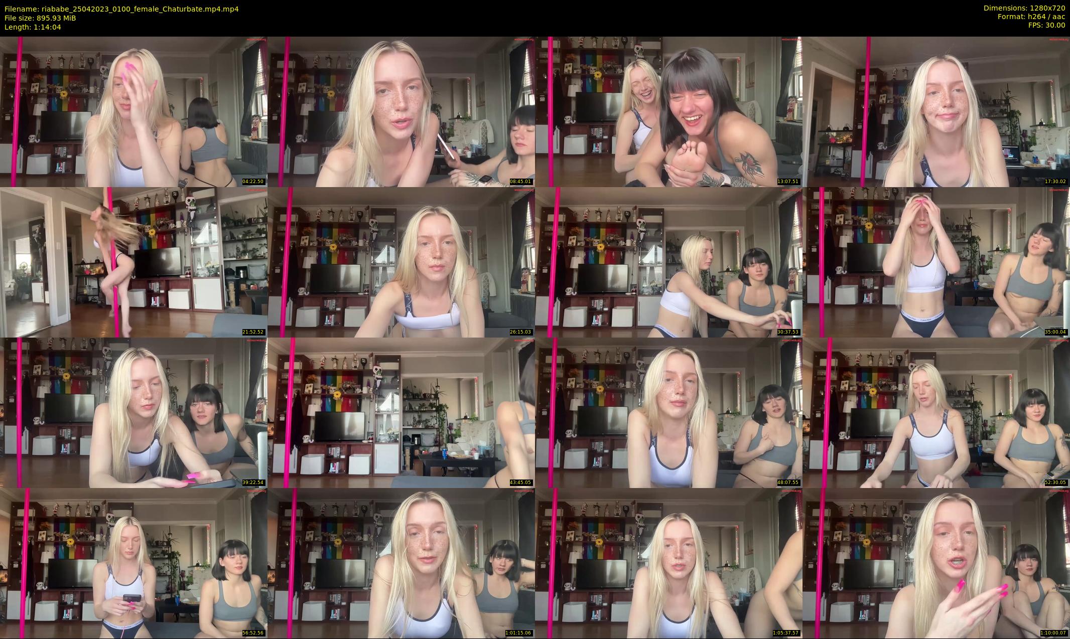 riababe — 75 minute Chaturbate female cam show recording, 720p, Apr 25, 2023