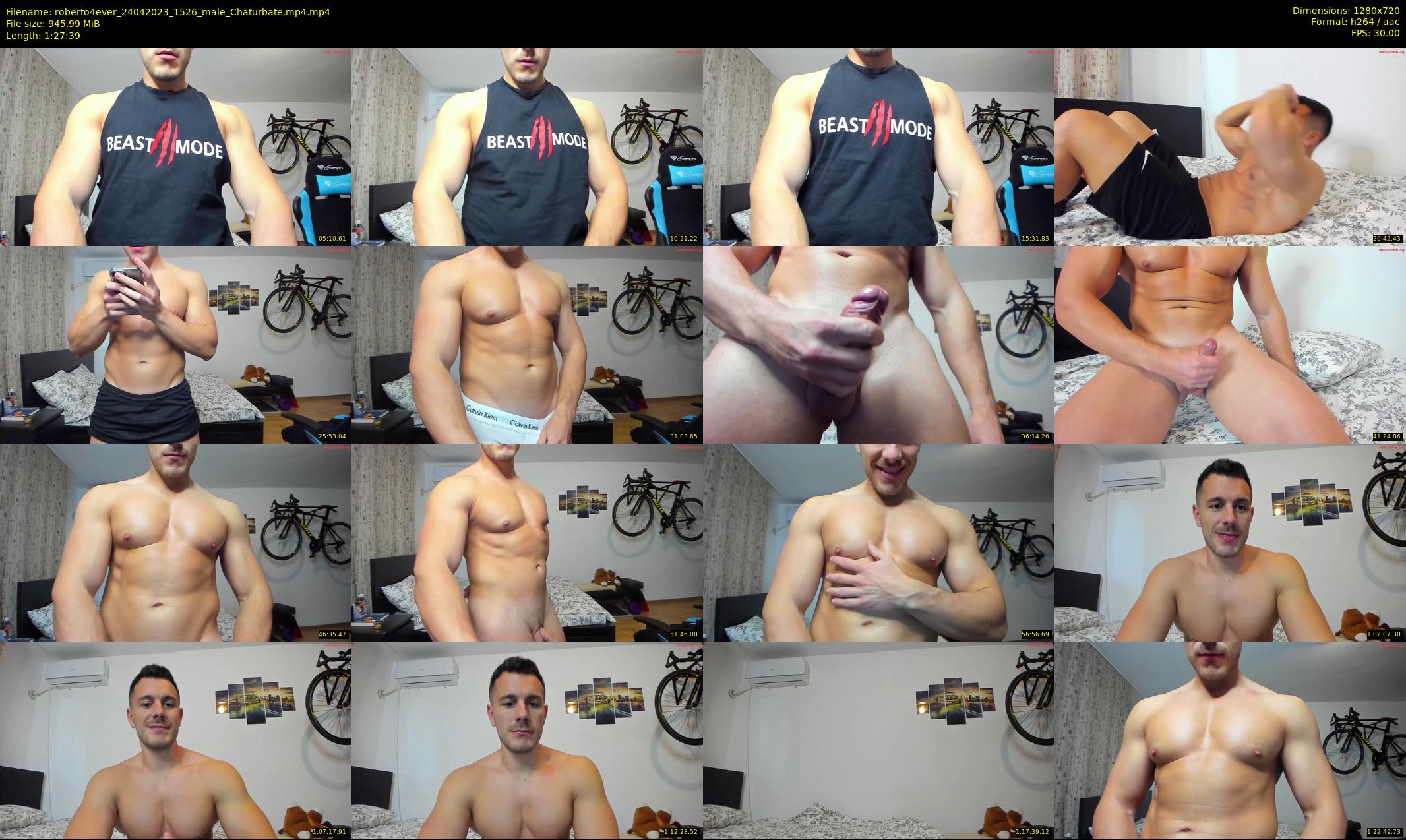 roberto4ever — 88 minute Chaturbate male cam show recording, 720p, Apr 24, 2023