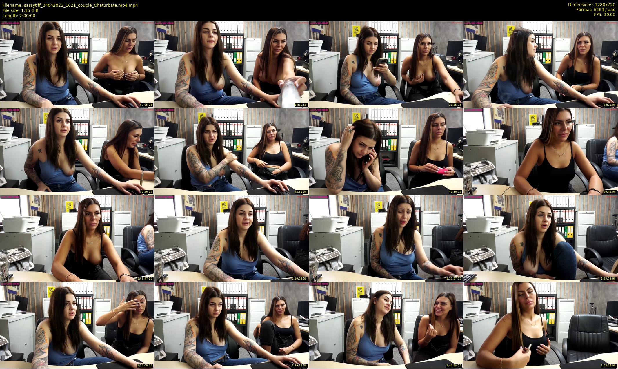 sassytiff — 120 minute Chaturbate couple cam show recording, 720p, Apr 24, 2023