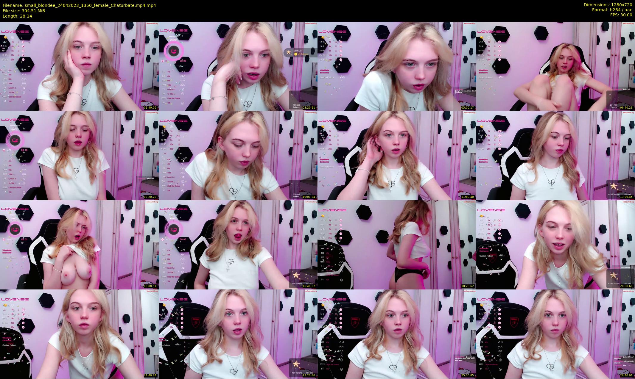 small_blondee — 29 minute Chaturbate female cam show recording, 720p, Apr 24, 2023