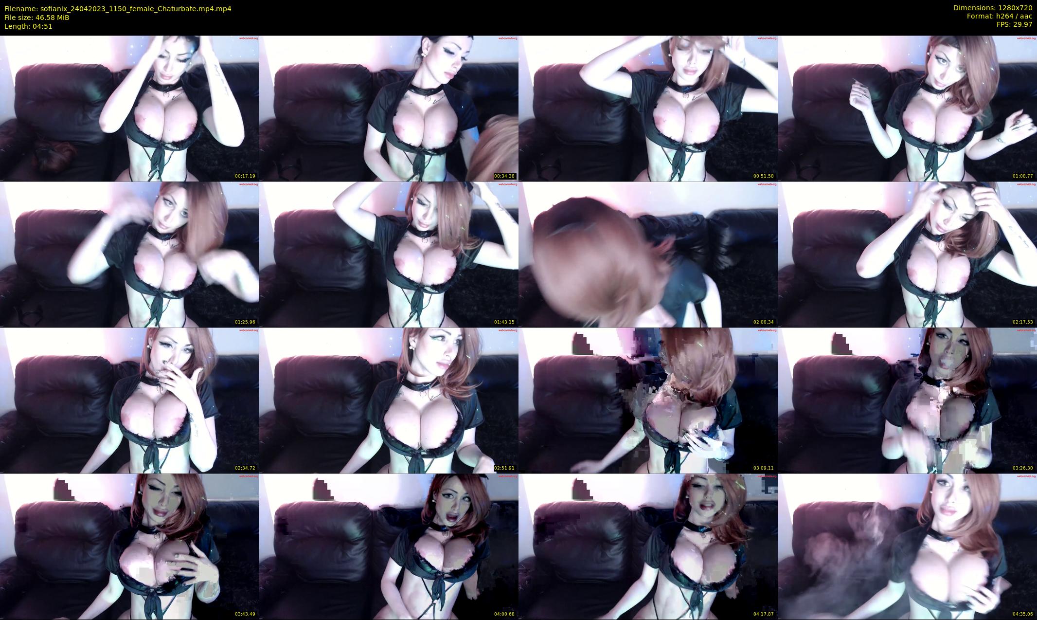 sofianix — 5 minute Chaturbate female cam show recording, 720p, Apr 24, 2023