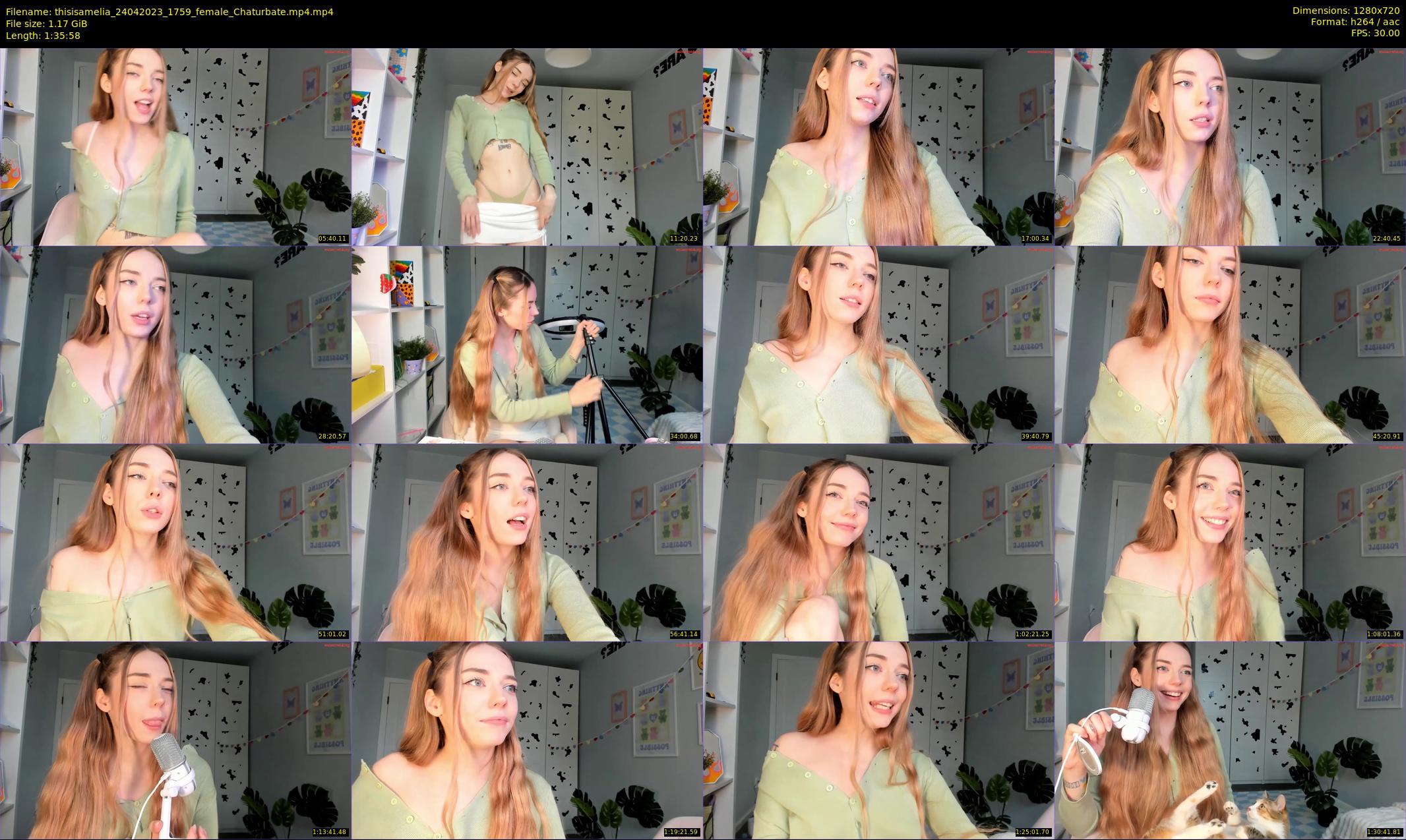 thisisamelia — 96 minute Chaturbate female cam show recording, 720p, Apr 24, 2023