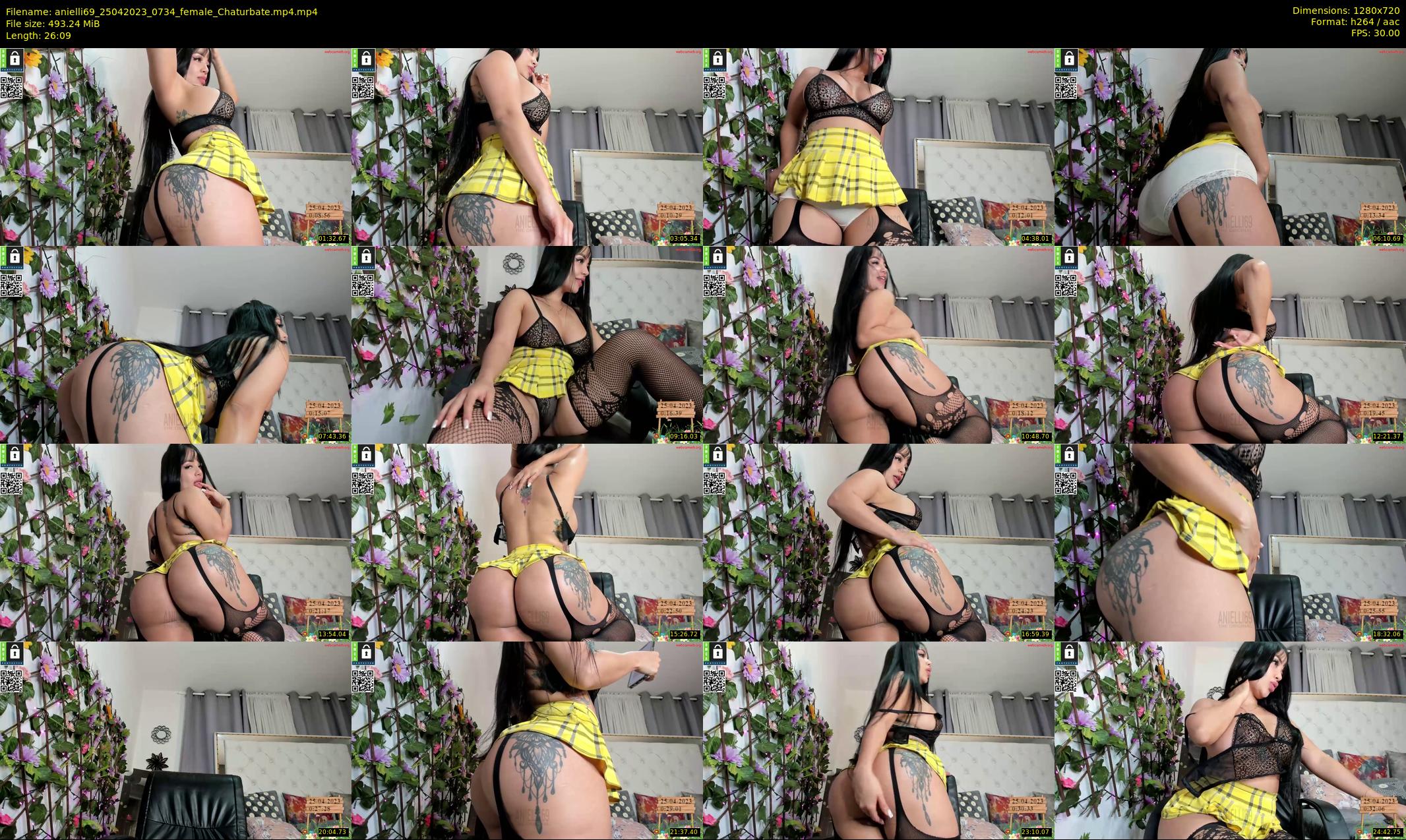 anielli69 — 27 minute Chaturbate female cam show recording, 720p, Apr 25, 2023
