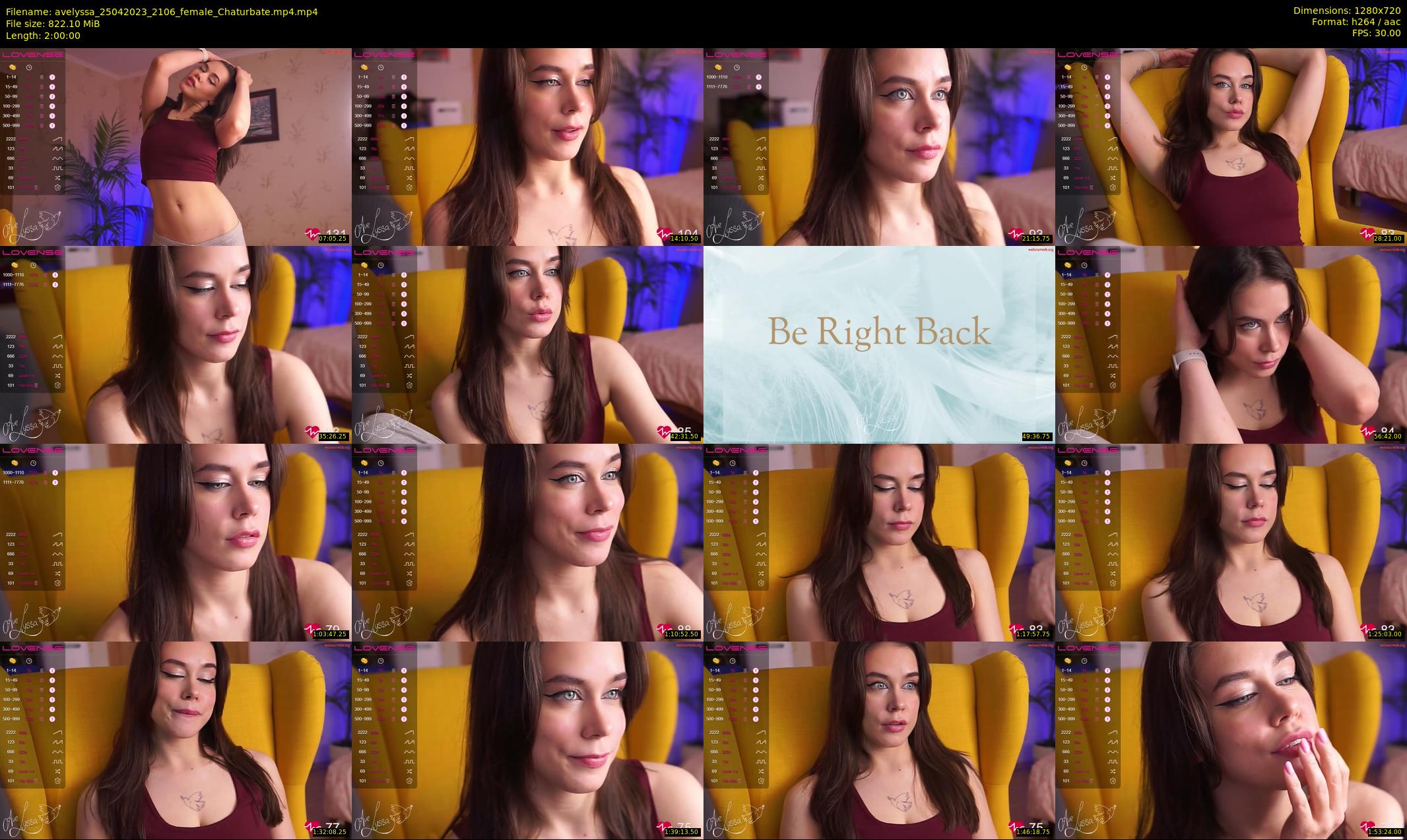 avelyssa — 120 minute Chaturbate female cam show recording, 720p, Apr 25, 2023