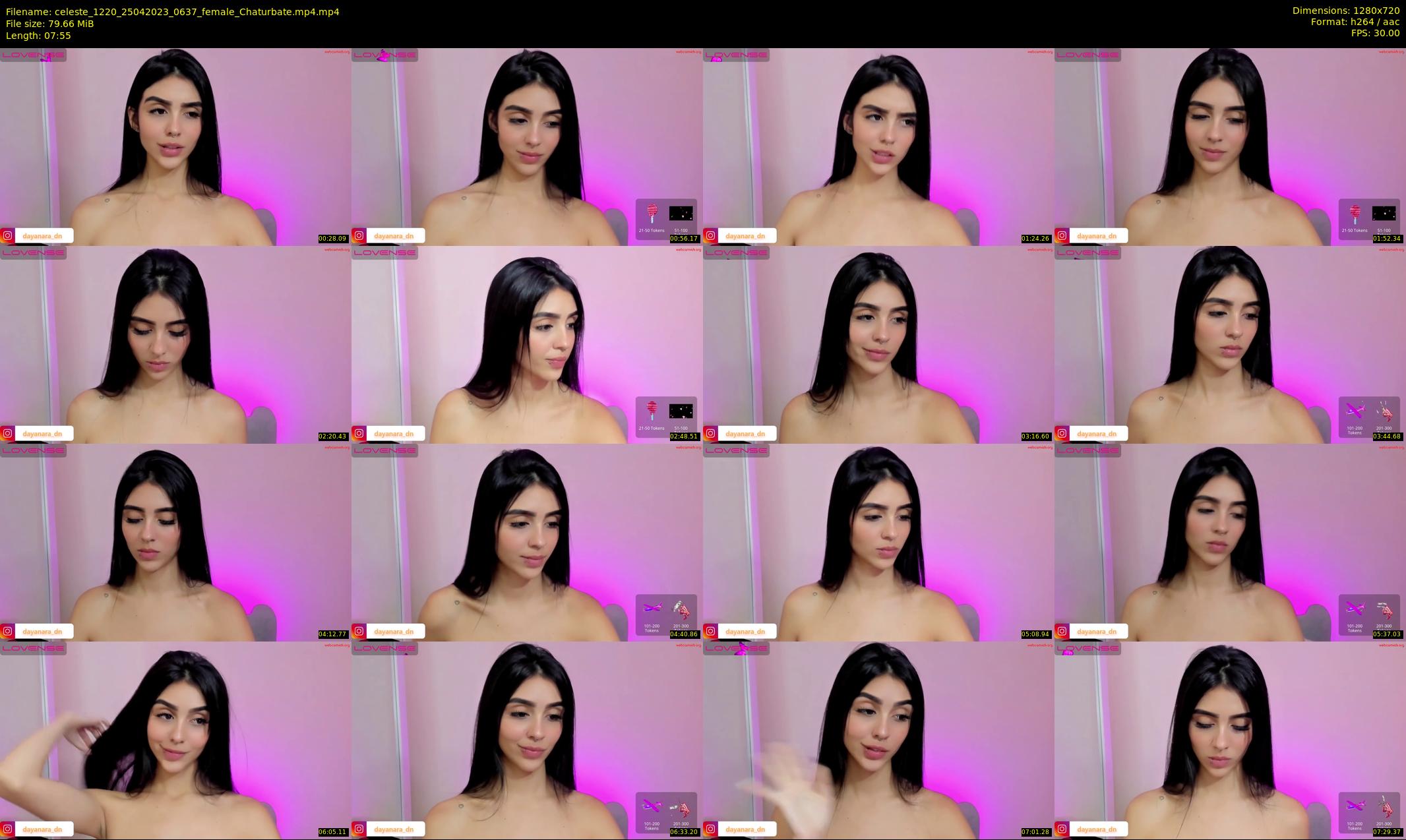 celeste_1220 — 8 minute Chaturbate female cam show recording, 720p, Apr 25, 2023
