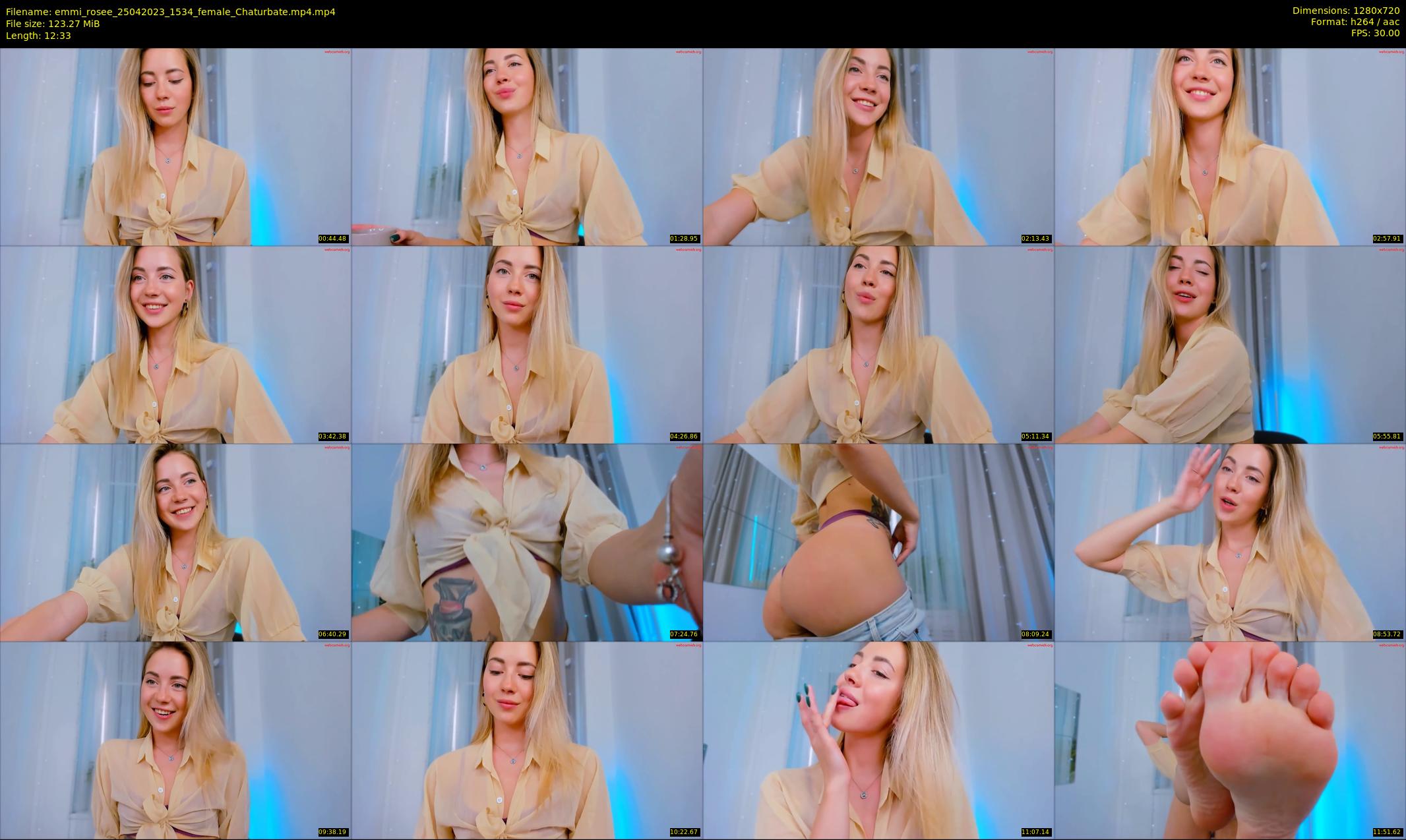 emmi_rosee — 13 minute Chaturbate female cam show recording, 720p, Apr 25, 2023