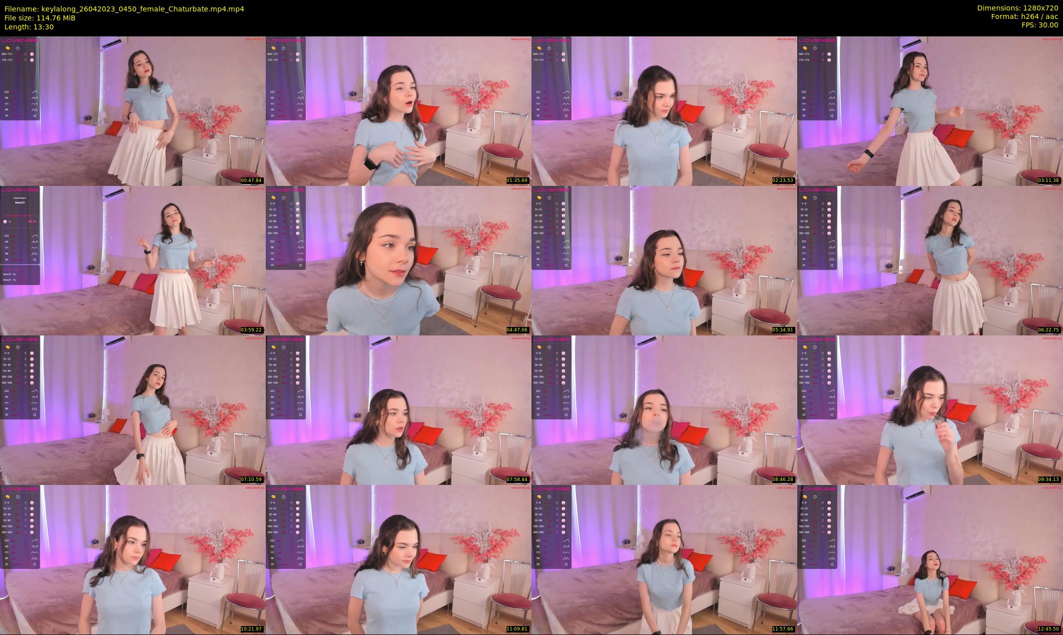 keylalong — 14 minute Chaturbate female cam show recording, 720p, Apr 26, 2023