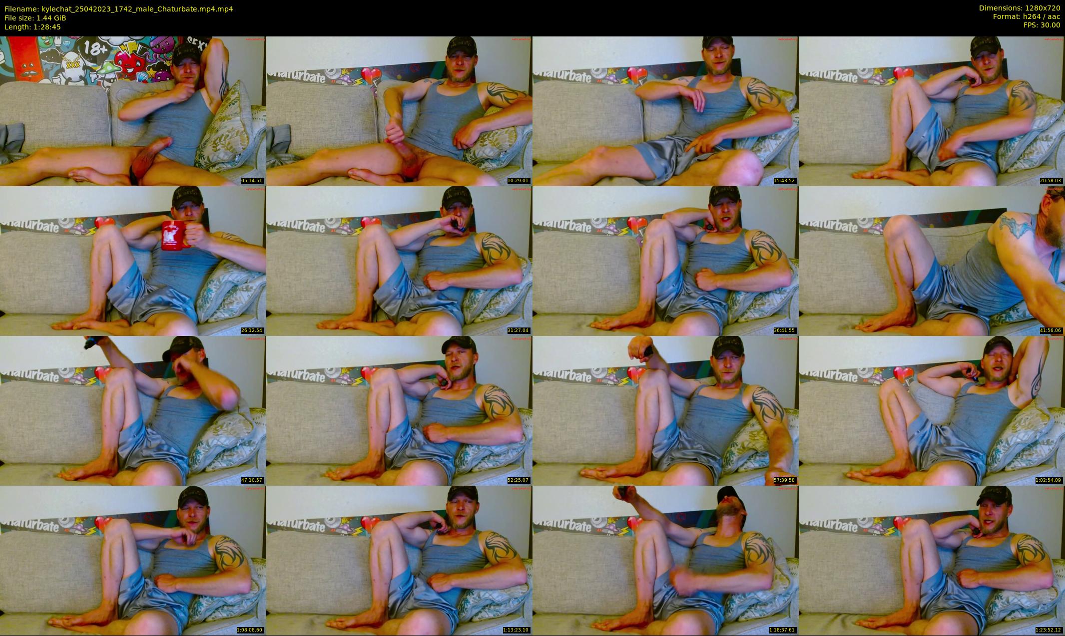 kylechat — 89 minute Chaturbate male cam show recording, 720p, Apr 25, 2023