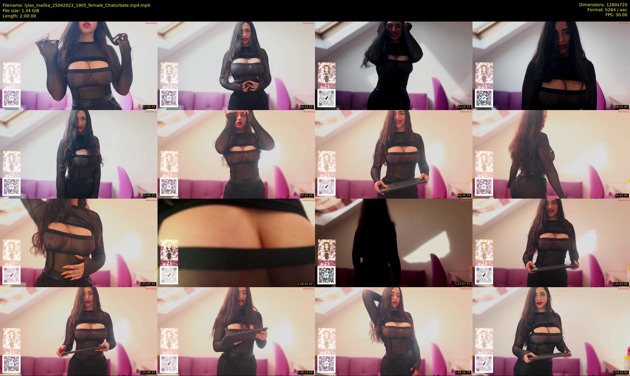 lylas_malika — 120 minute Chaturbate female cam show recording, 720p, Apr 25, 2023