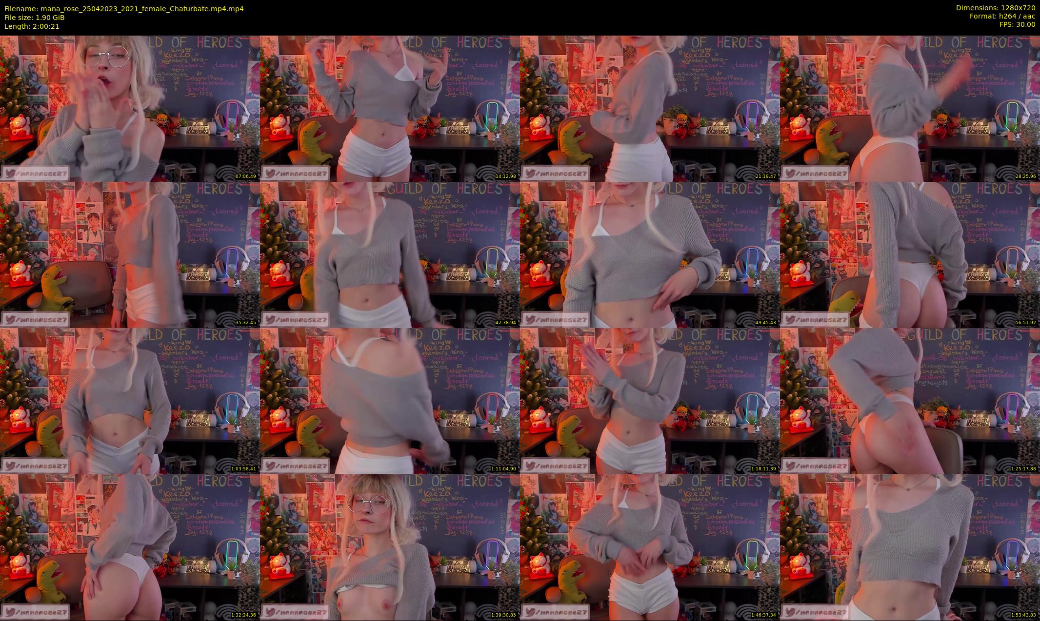 mana_rose — 121 minute Chaturbate female cam show recording, 720p, Apr 25, 2023