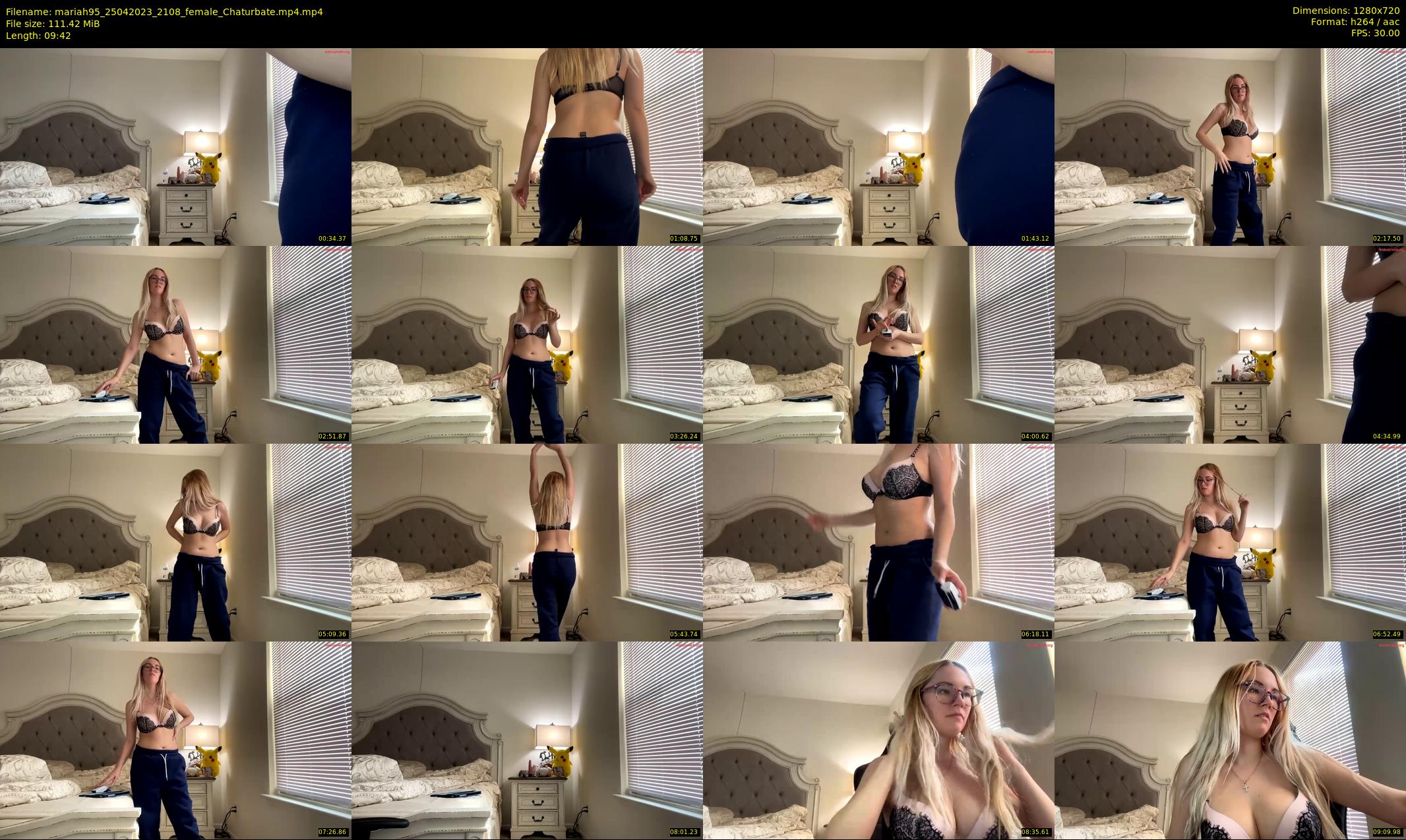 mariah95 — 10 minute Chaturbate female cam show recording, 720p, Apr 25, 2023