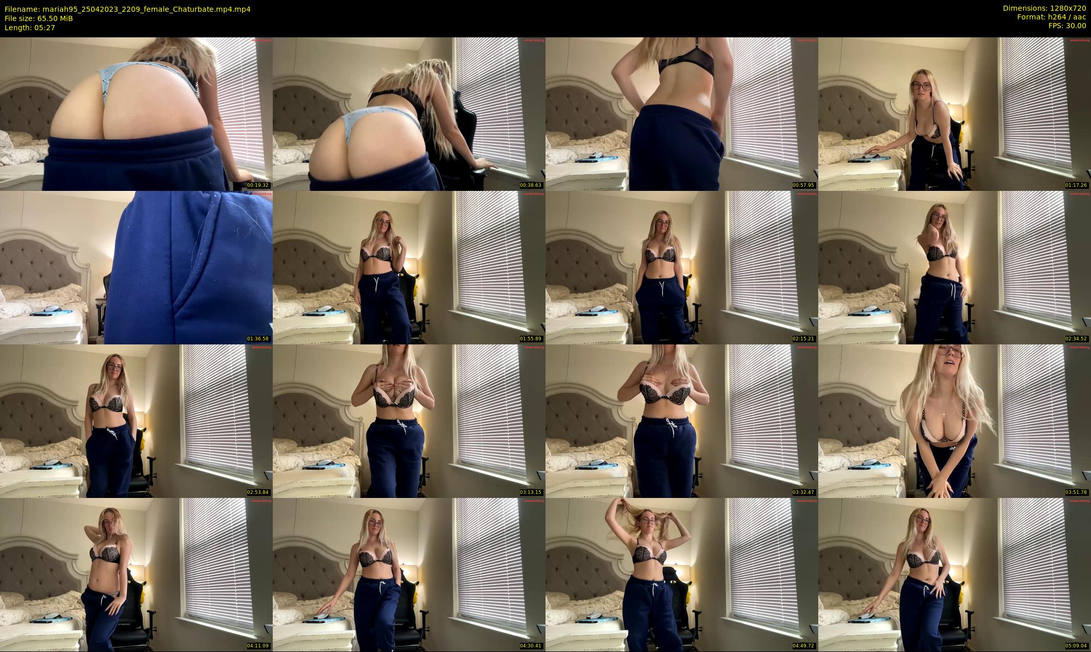 mariah95 — 6 minute Chaturbate female cam show recording, 720p, Apr 25, 2023