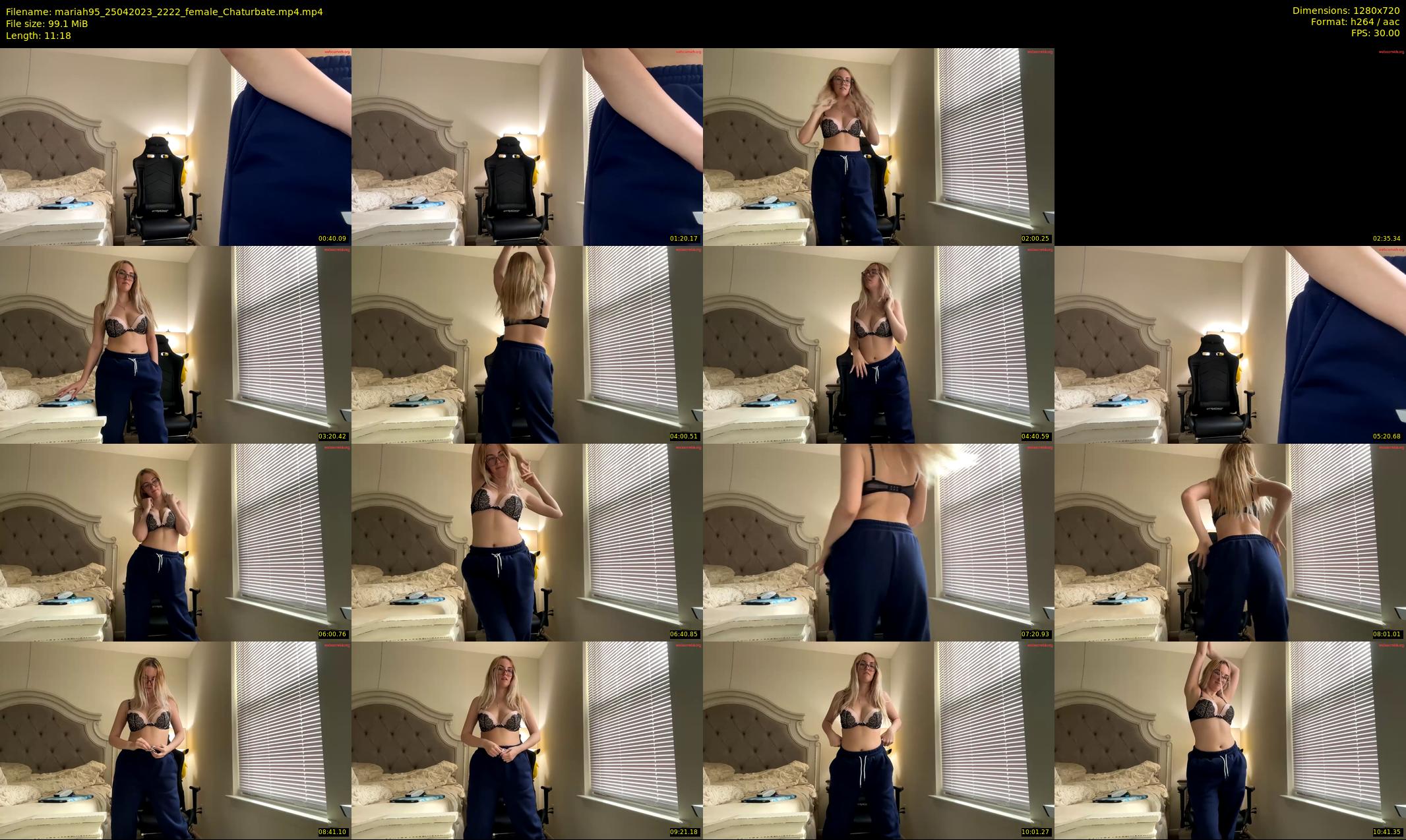 mariah95 — 12 minute Chaturbate female cam show recording, 720p, Apr 25, 2023