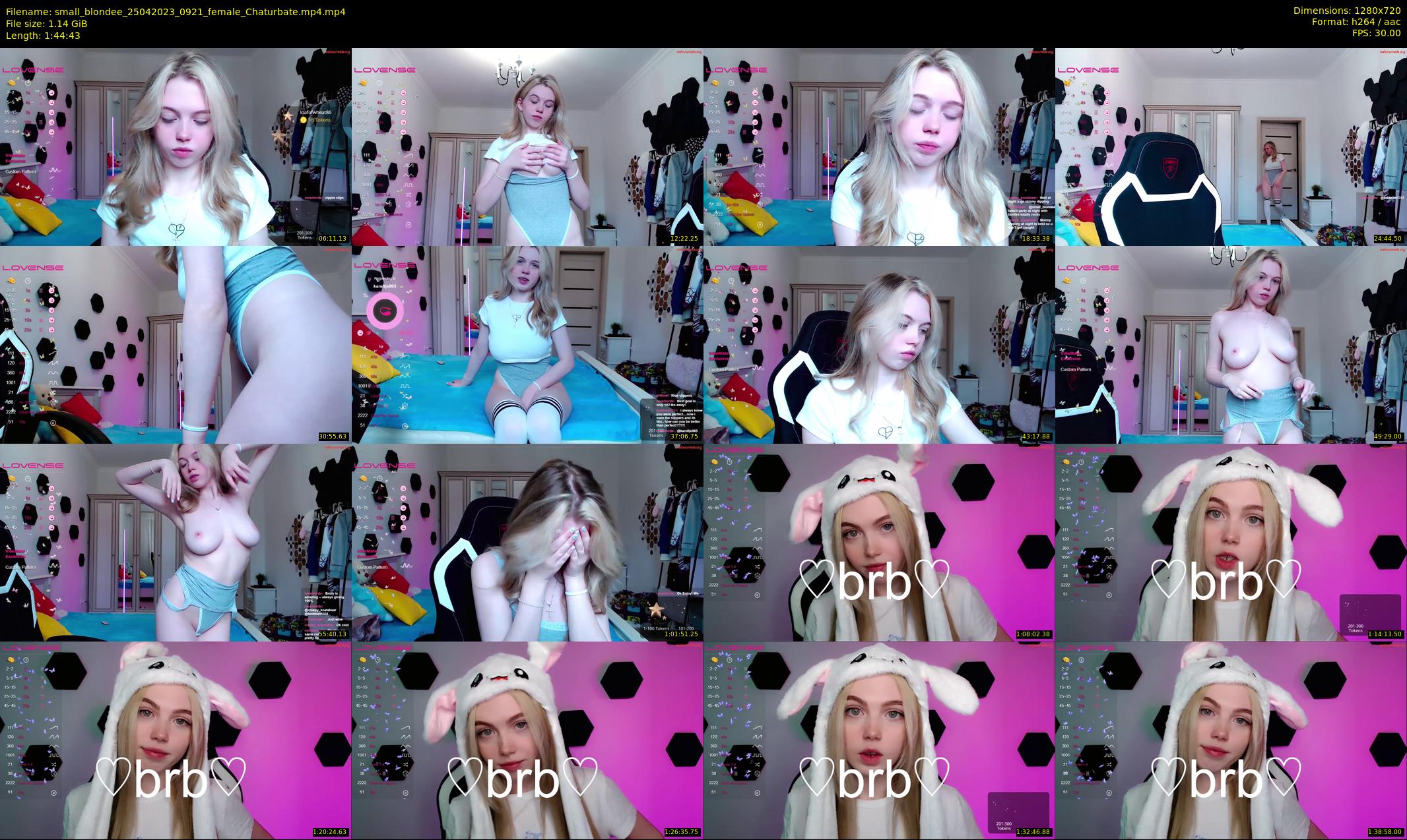 small_blondee — 105 minute Chaturbate female cam show recording, 720p, Apr 25, 2023