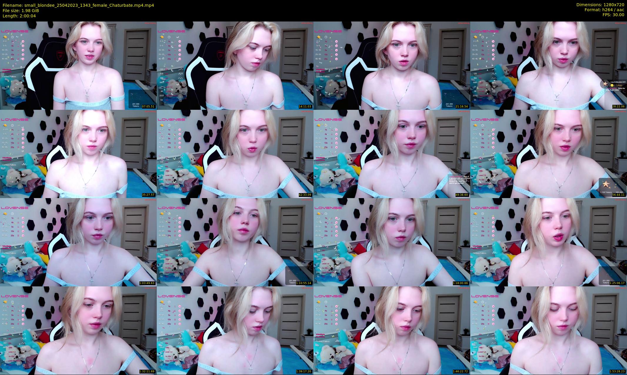small_blondee — 121 minute Chaturbate female cam show recording, 720p, Apr 25, 2023