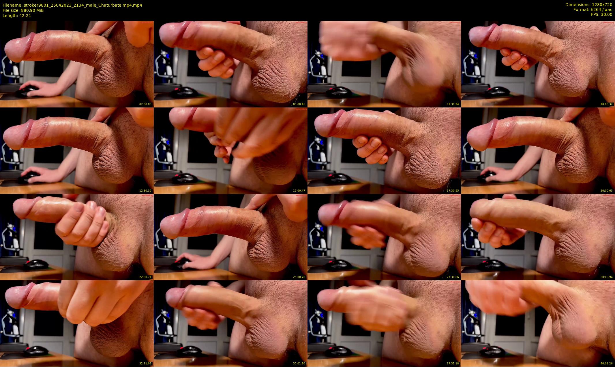 stroker9801 — 43 minute Chaturbate male cam show recording, 720p, Apr 25, 2023