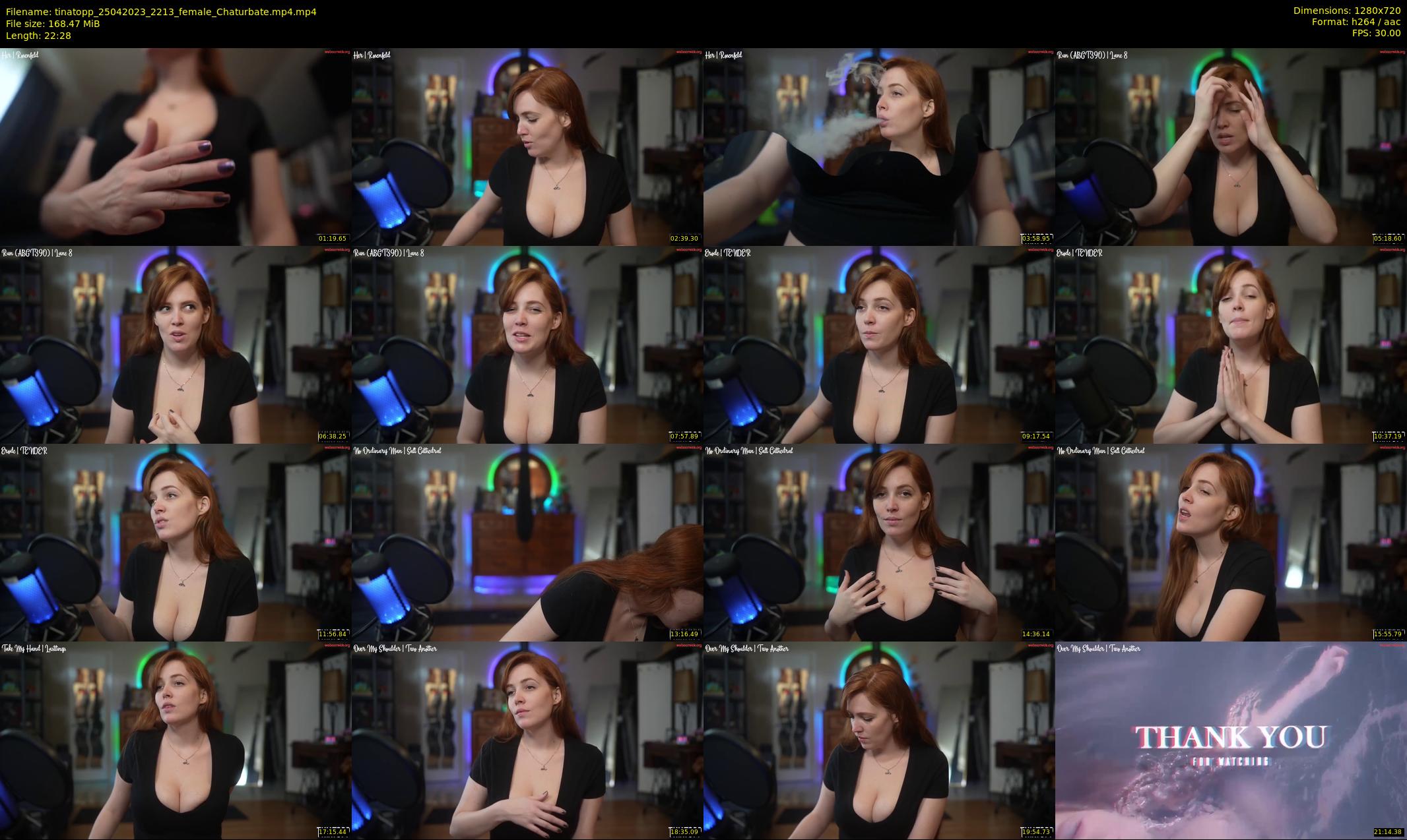 tinatopp — 23 minute Chaturbate female cam show recording, 720p, Apr 25, 2023
