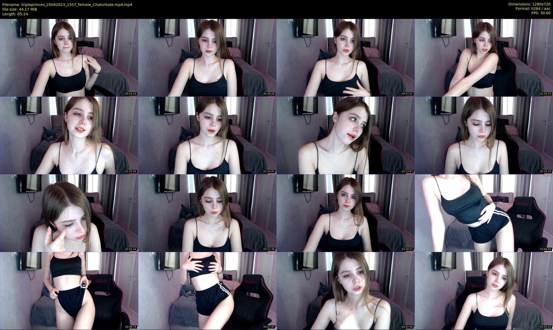 tripleprinces — 6 minute Chaturbate female cam show recording, 720p, Apr 25, 2023