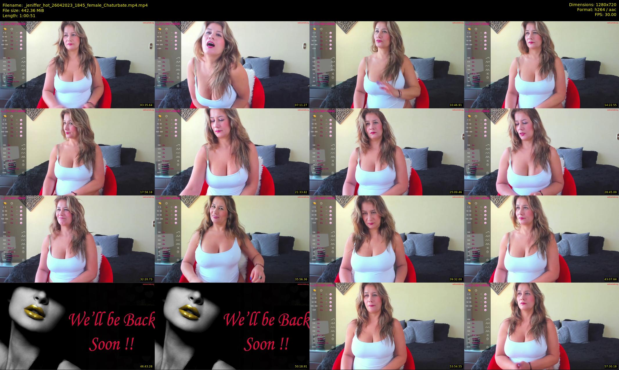 _jeniffer_hot — 61 minute Chaturbate female cam show recording, 720p, Apr 26, 2023