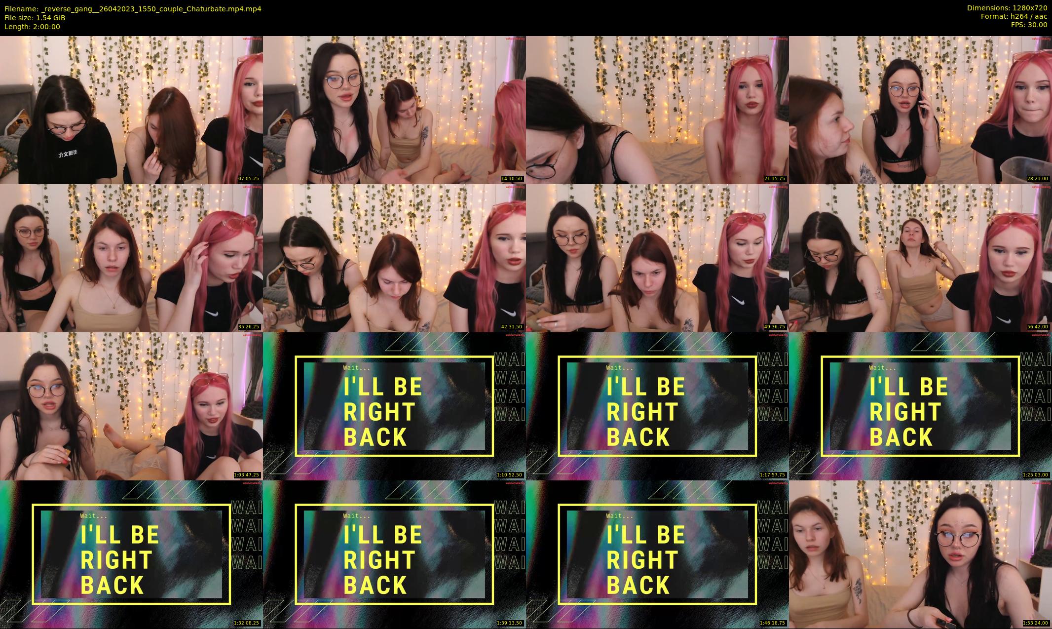 _reverse_gang_ — 120 minute Chaturbate couple cam show recording, 720p, Apr 26, 2023