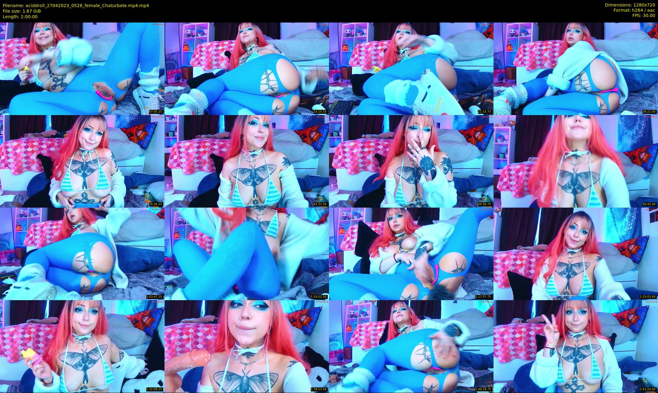 aciddroll — 120 minute Chaturbate female cam show recording, 720p, Apr 27, 2023
